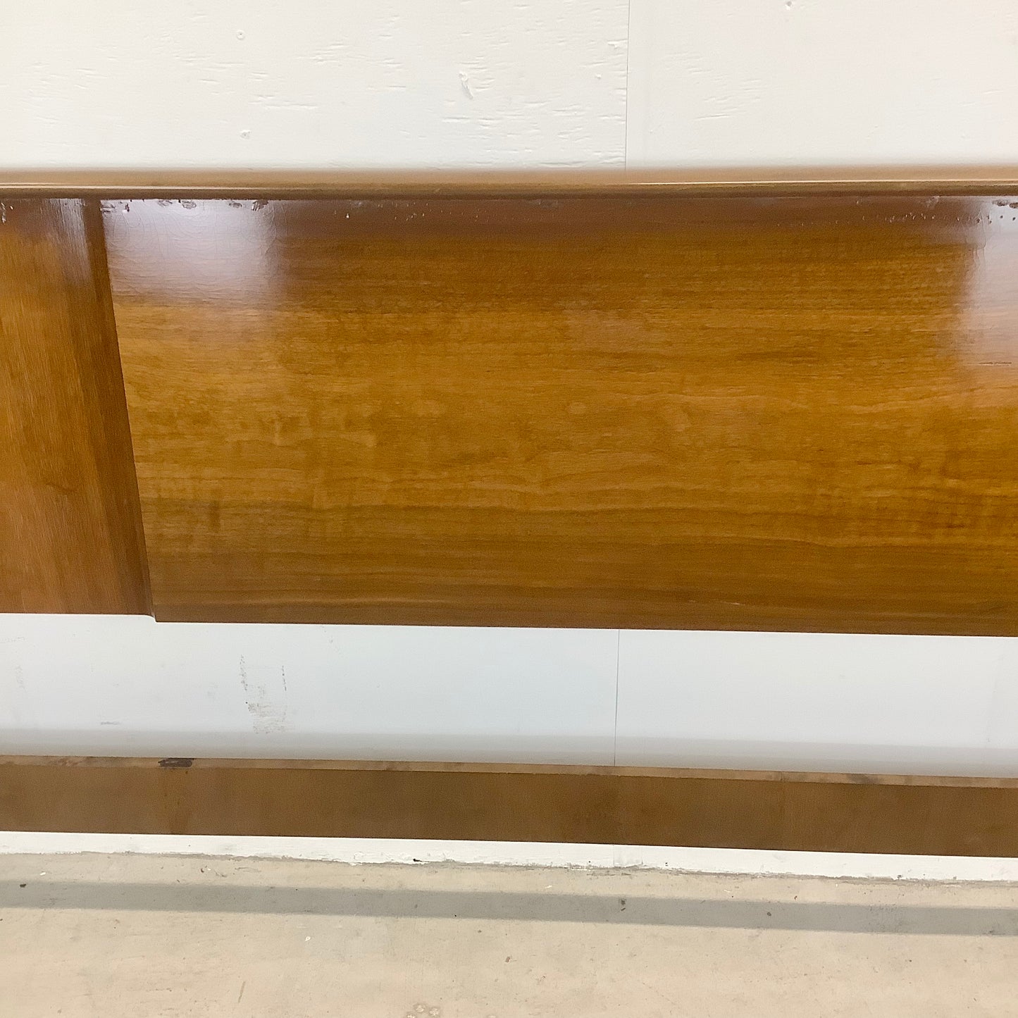 Impressive Mid-Century Walnut Headboard- King