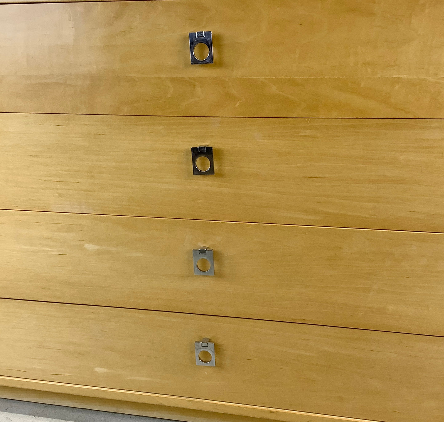Petite Four Drawer Dresser with Chrome Handles