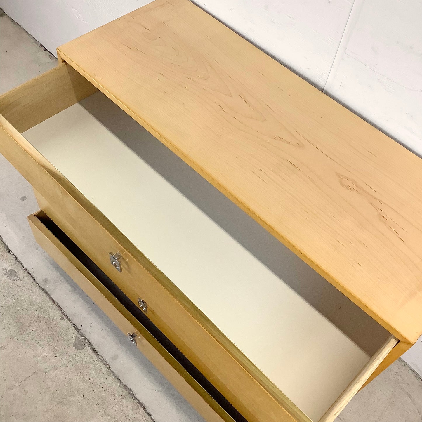Petite Four Drawer Dresser with Chrome Handles