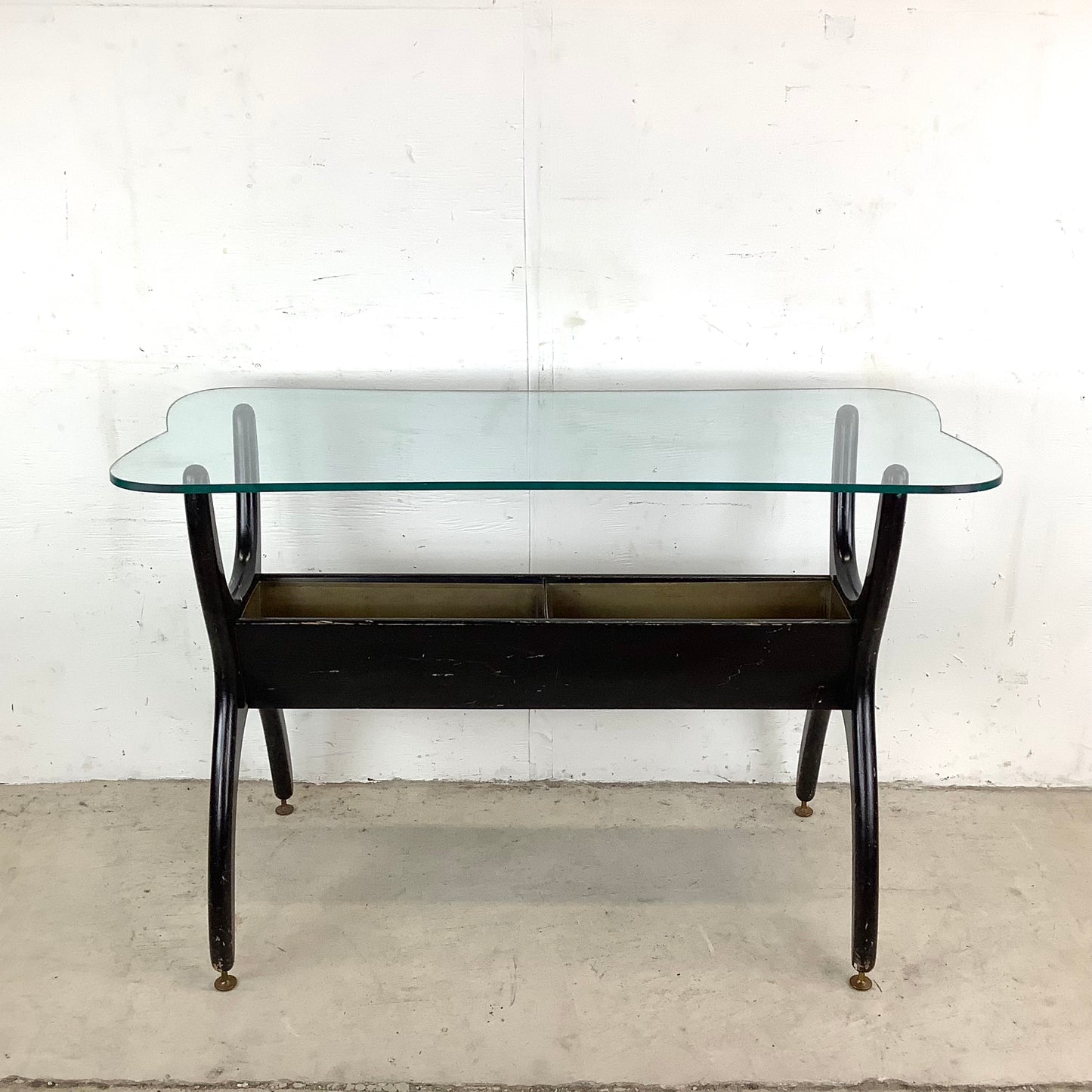 Sculptural Mid-Century Modern Console Table
