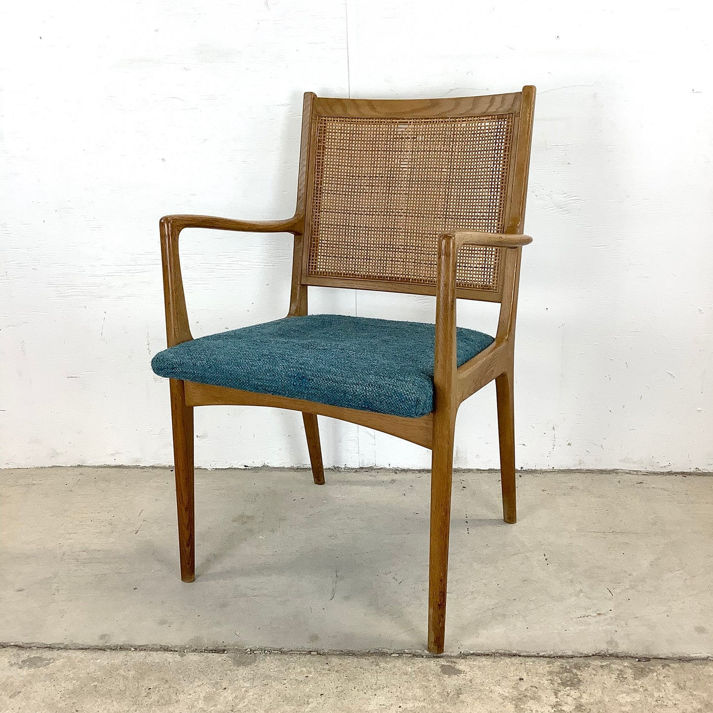 Vintage Mid-Century Cane Back Armchair