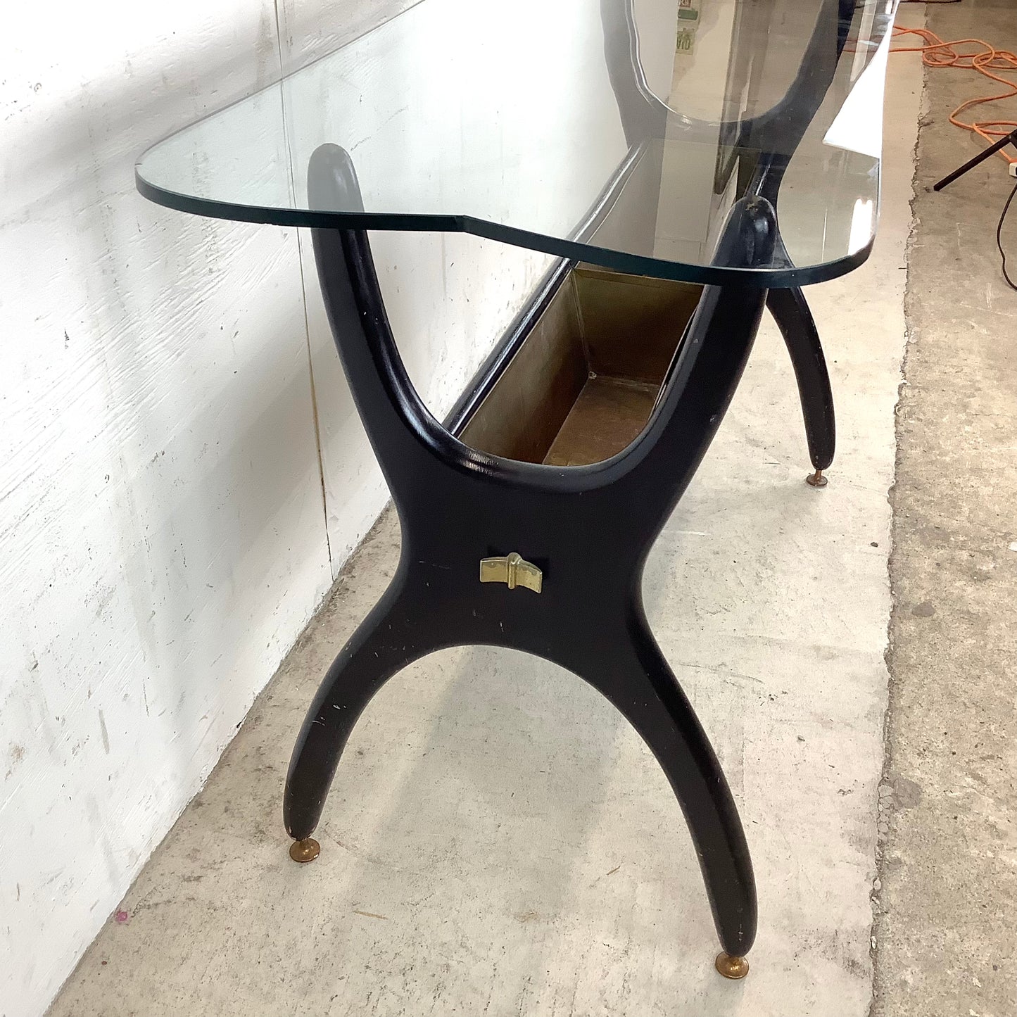 Sculptural Mid-Century Modern Console Table