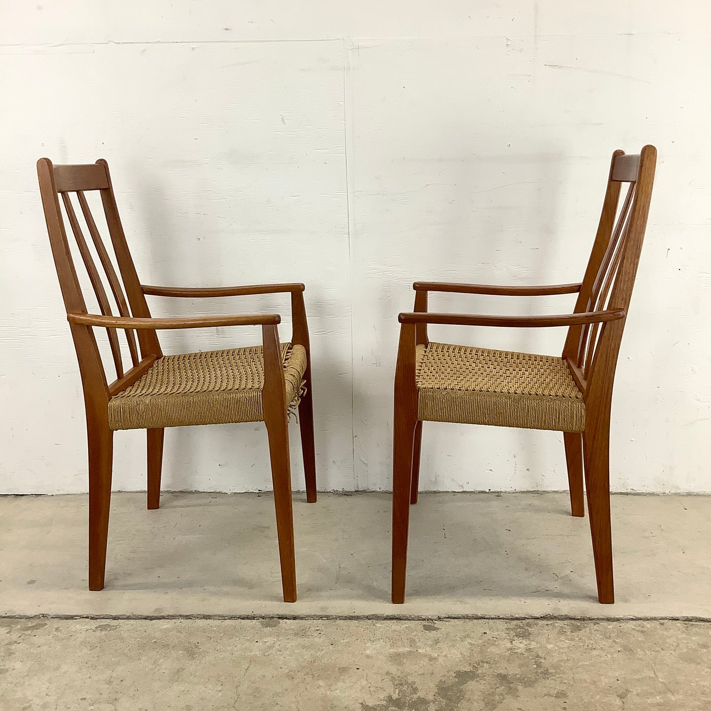 Pair of Scandinavian Modern Teak Dining Chairs