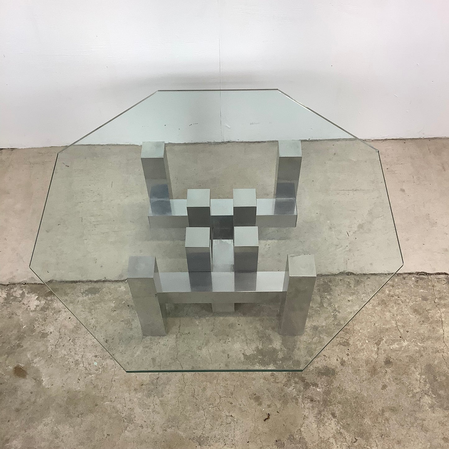 Mid-Century Cityscape Style Coffee Table