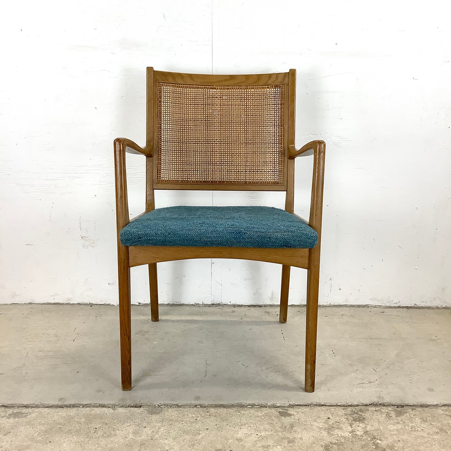 Vintage Mid-Century Cane Back Armchair