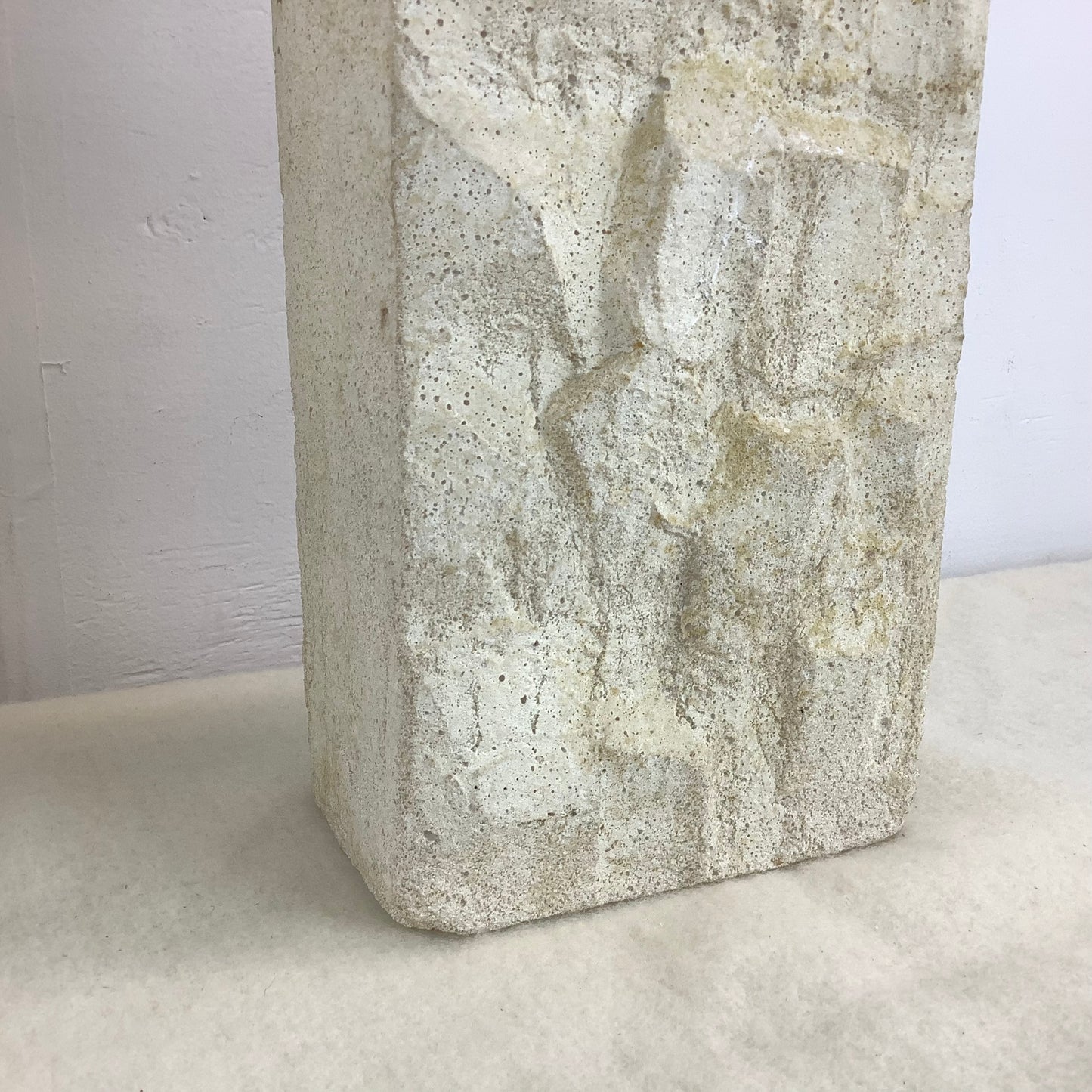 Pair Vintage Modern Concrete Table Lamps