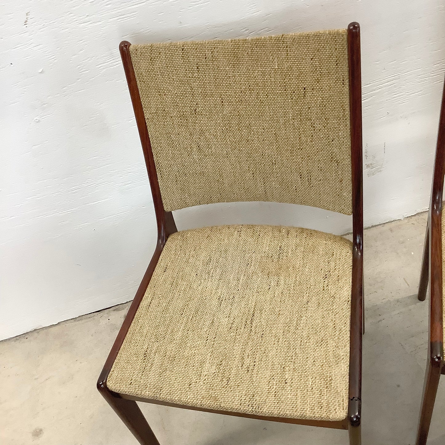 Vintage Modern Rosewood Dining Chairs- Set of Four