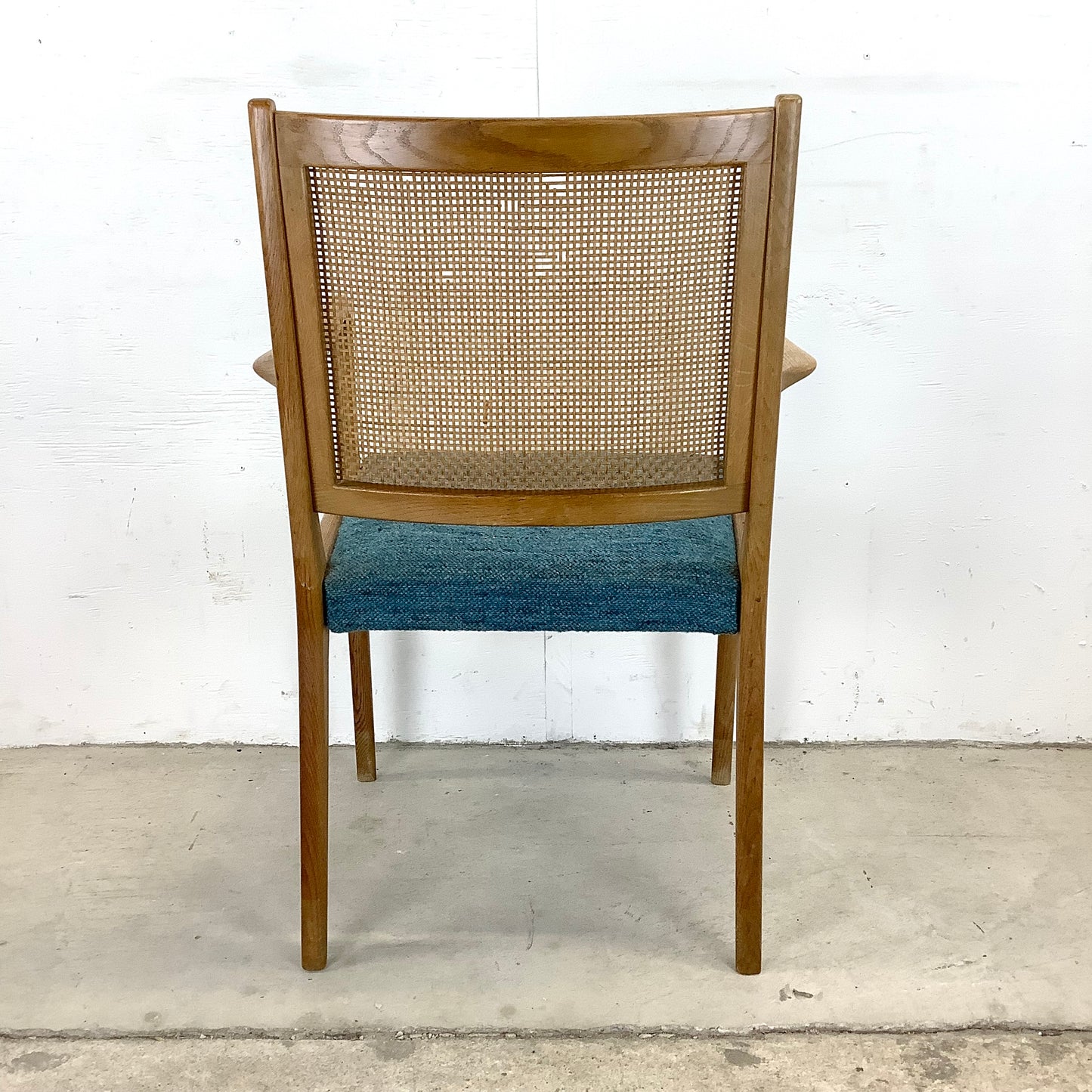 Vintage Mid-Century Cane Back Armchair