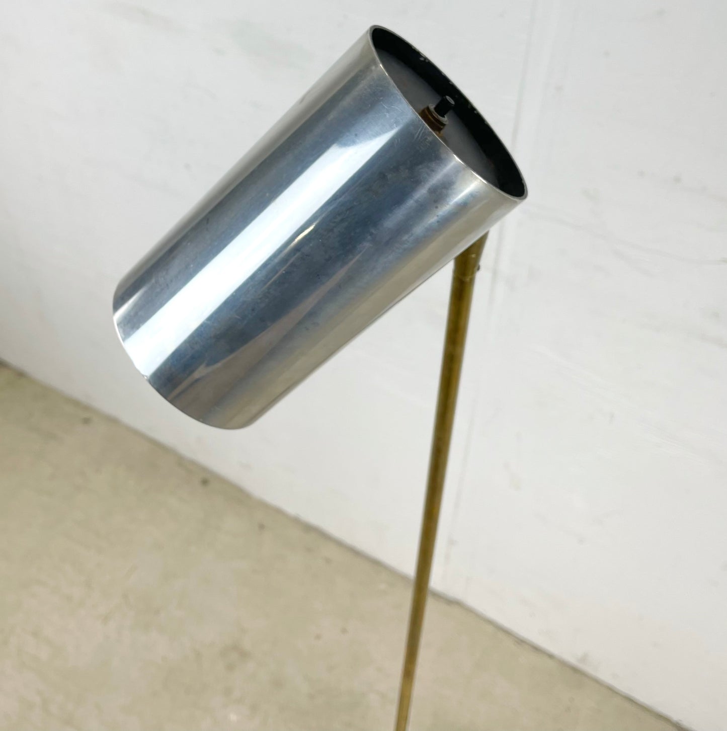 Vintage Marble Base Floor Lamp Attr. Robert Sonneman for George Kovacs