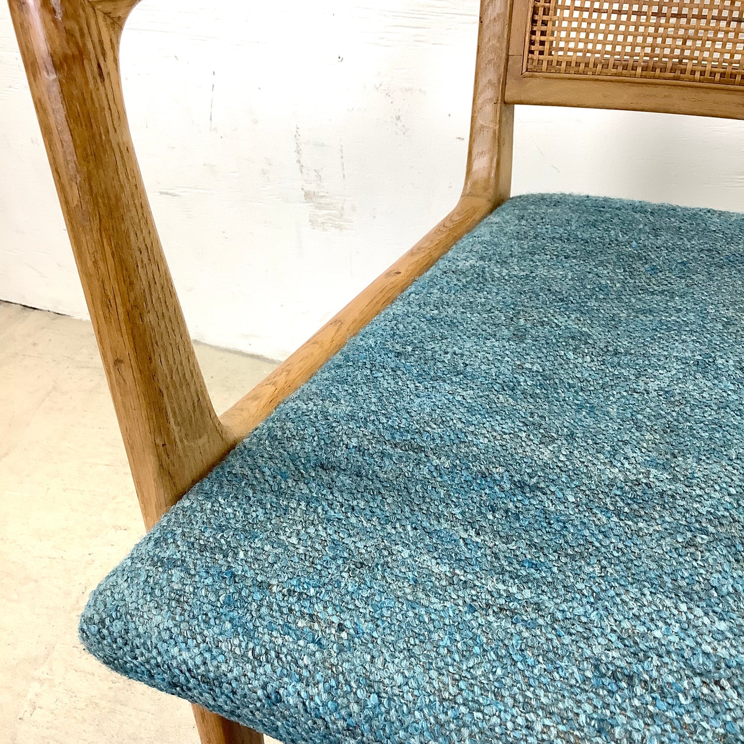 Vintage Mid-Century Cane Back Armchair