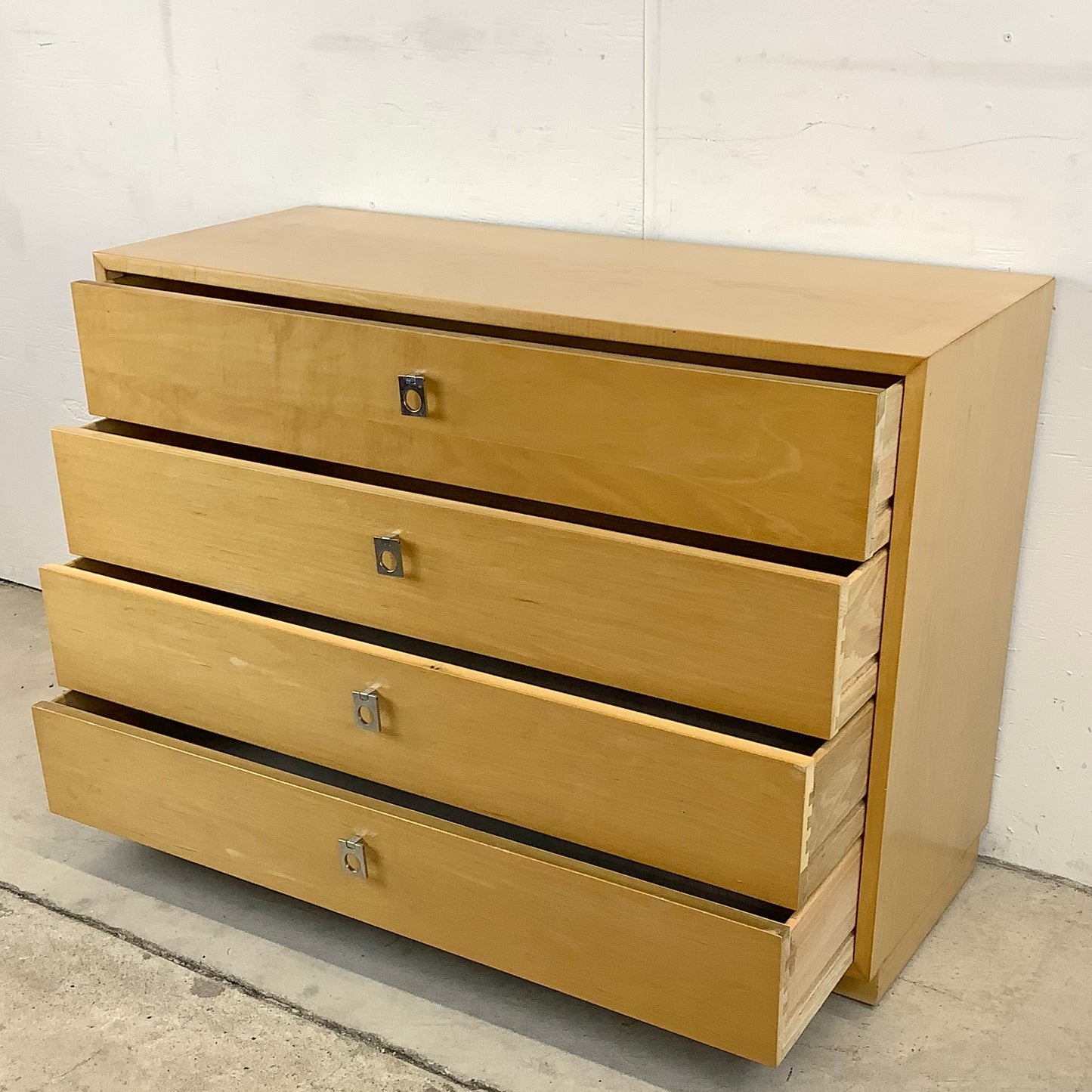 Petite Four Drawer Dresser with Chrome Handles