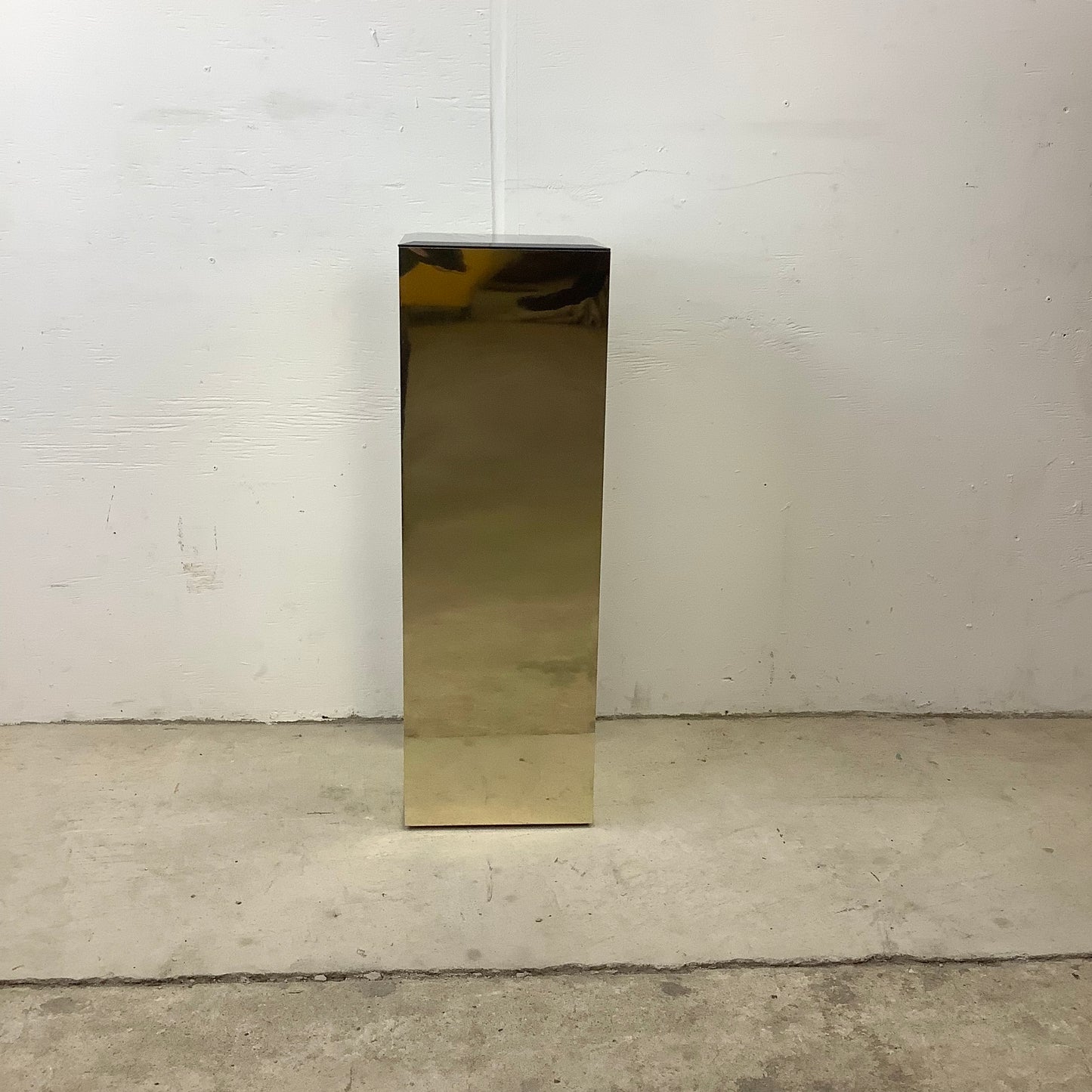 Vintage Modern Mirror Top Display Pedestal or Sculpture Display