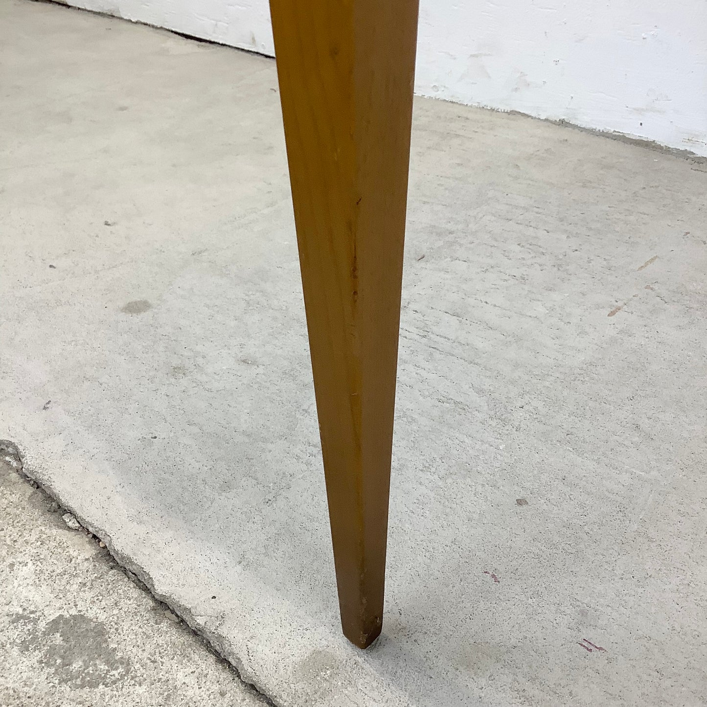 Mid-Century Tall Wooden End Table