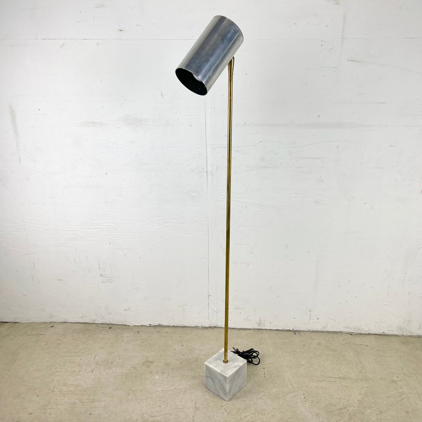 Vintage Marble Base Floor Lamp Attr. Robert Sonneman for George Kovacs