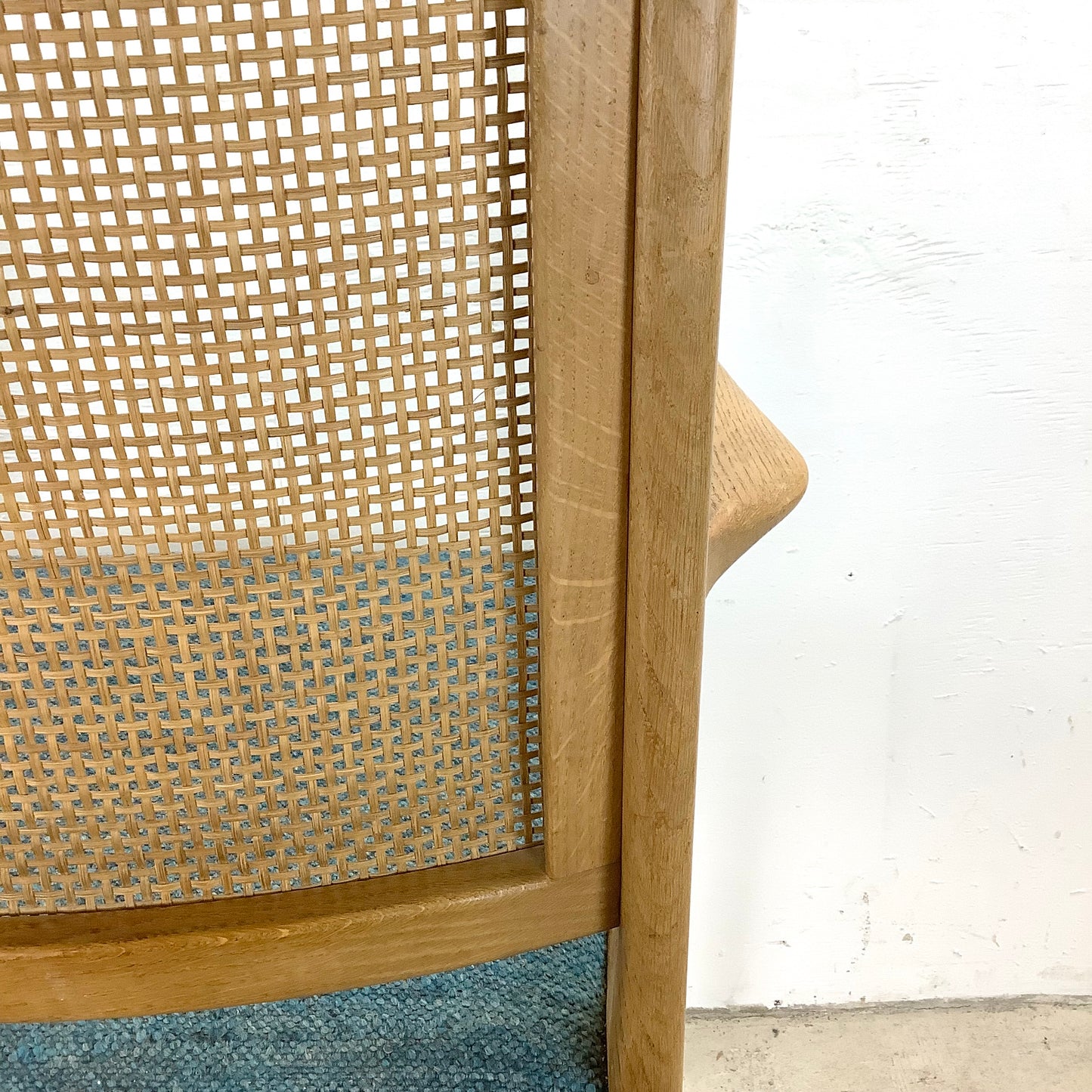 Vintage Mid-Century Cane Back Armchair