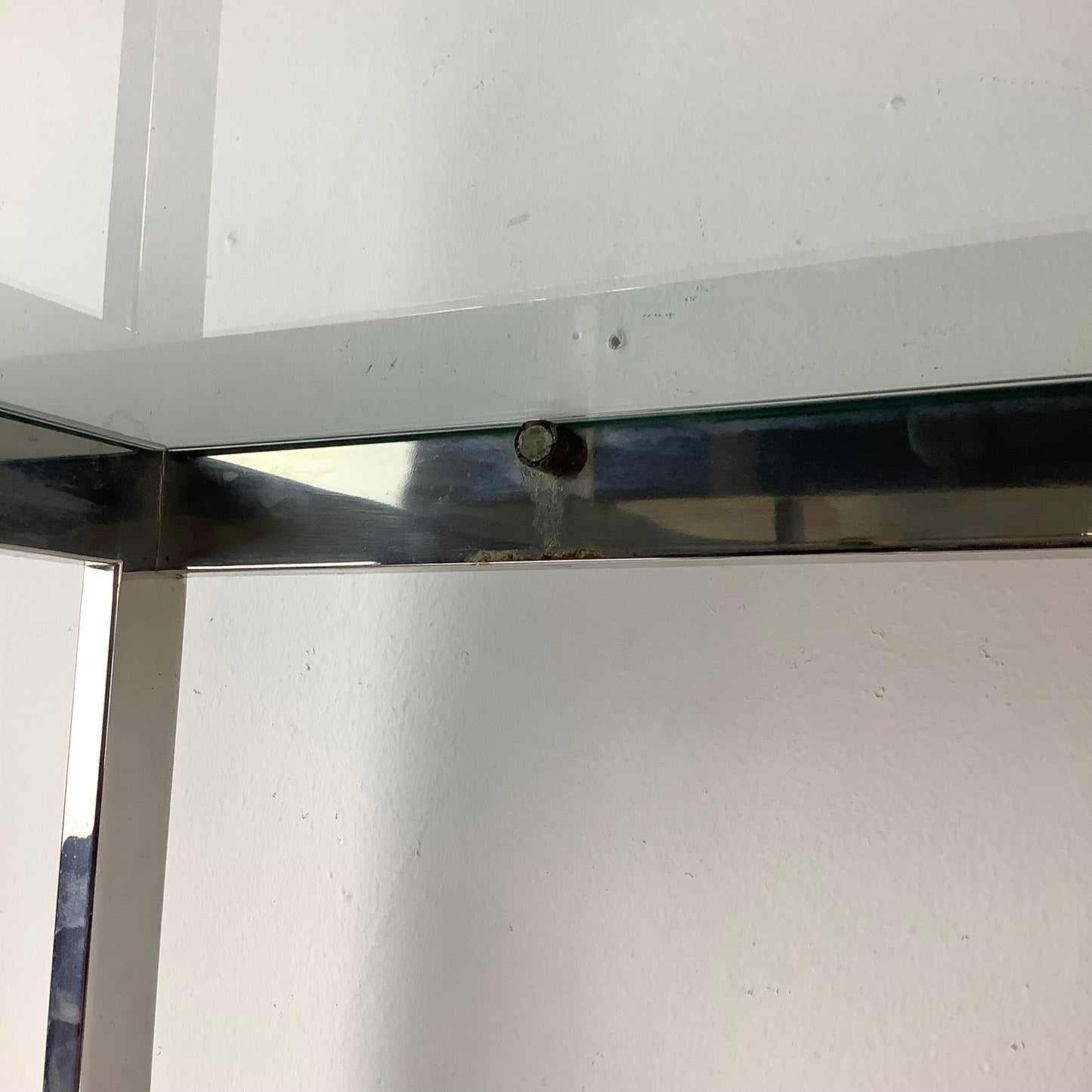 Chrome Mid-Century Etagere With Five Shelves