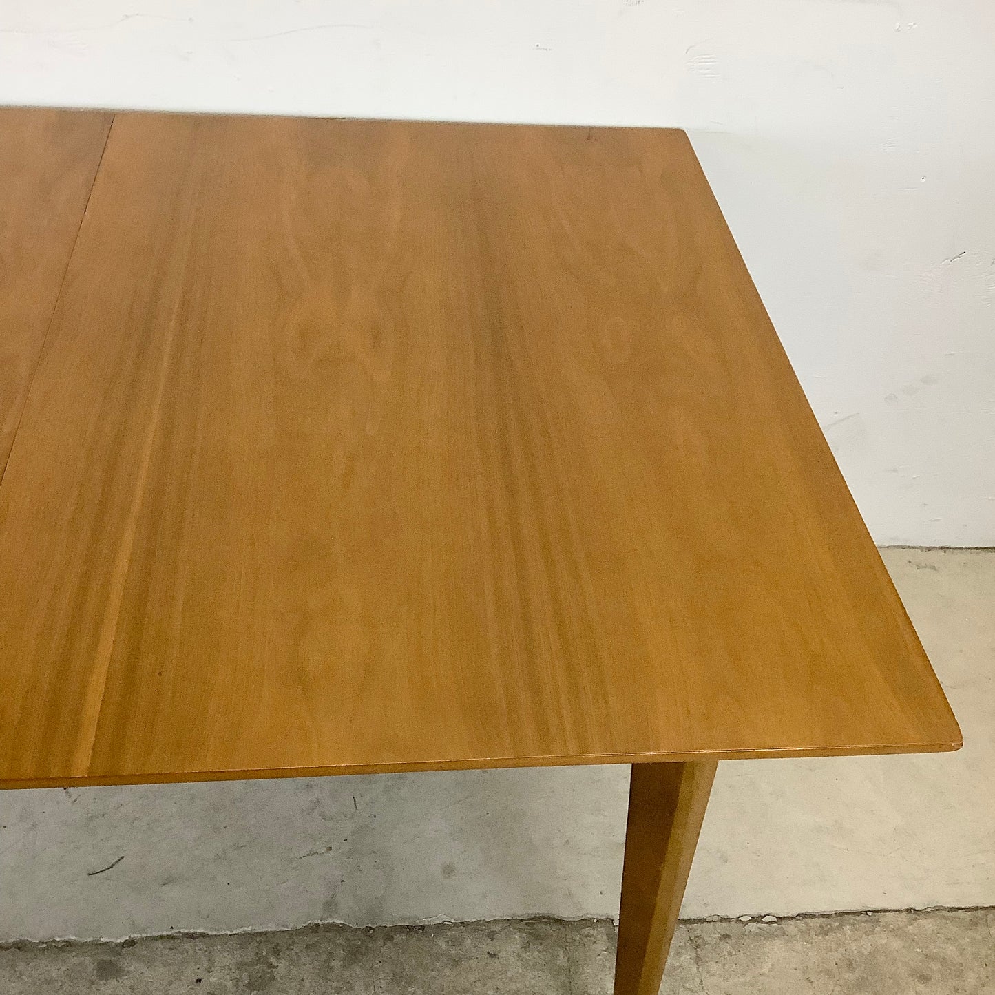 Mid-Century Dining Table With One Leaf