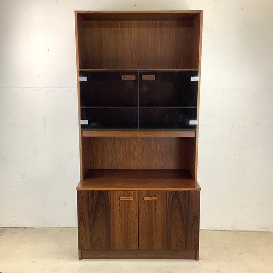 Scandinavian Modern Rosewood Bar Cabinet or Bookshelf