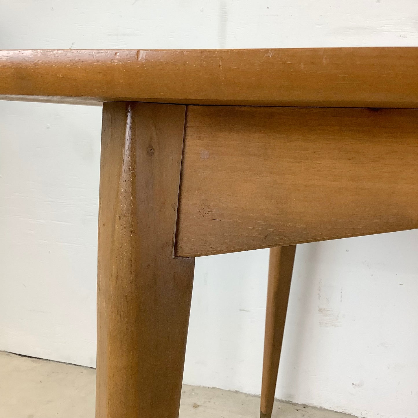 Mid-Century Dining Table With One Leaf