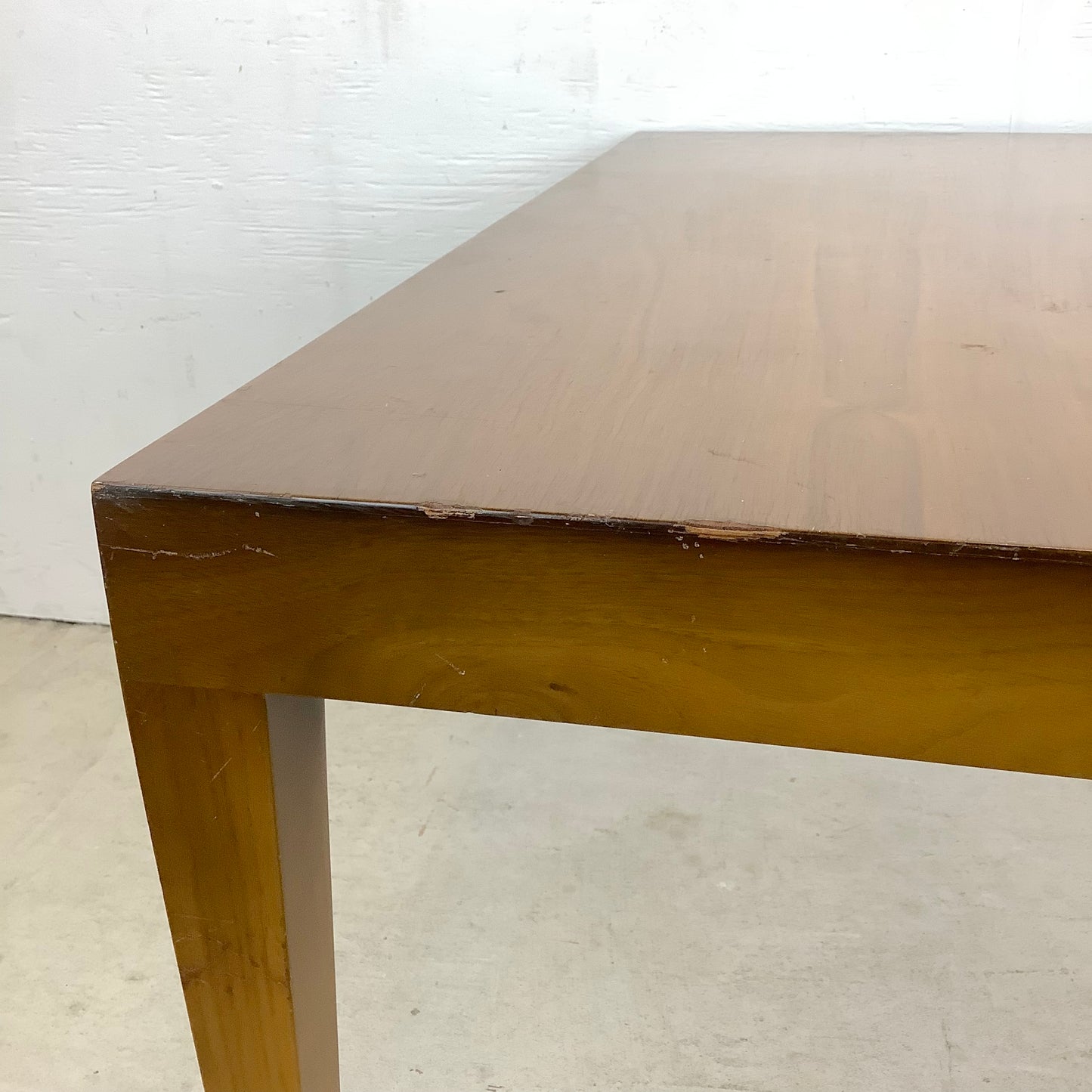 Mid-Century Tall Wooden End Table