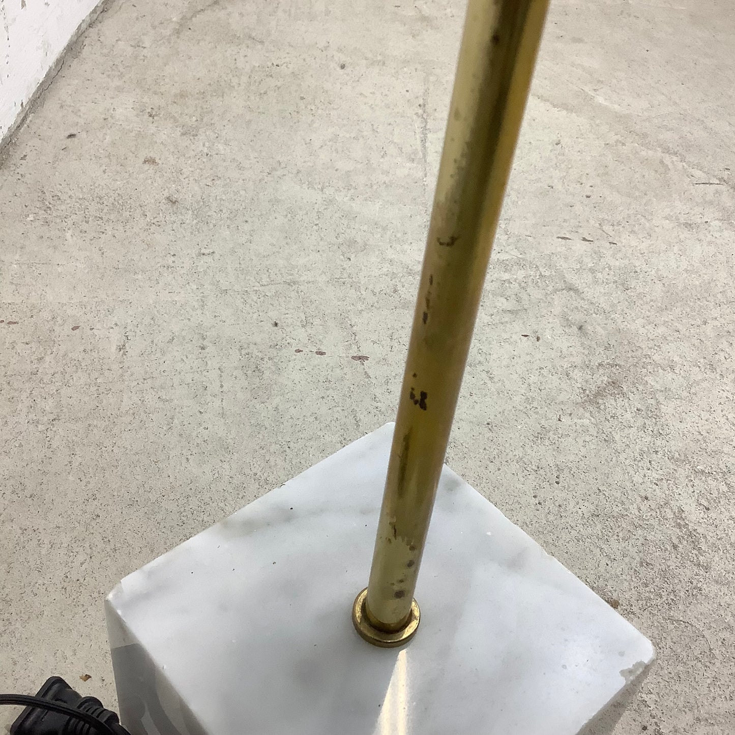 Vintage Marble Base Floor Lamp Attr. Robert Sonneman for George Kovacs