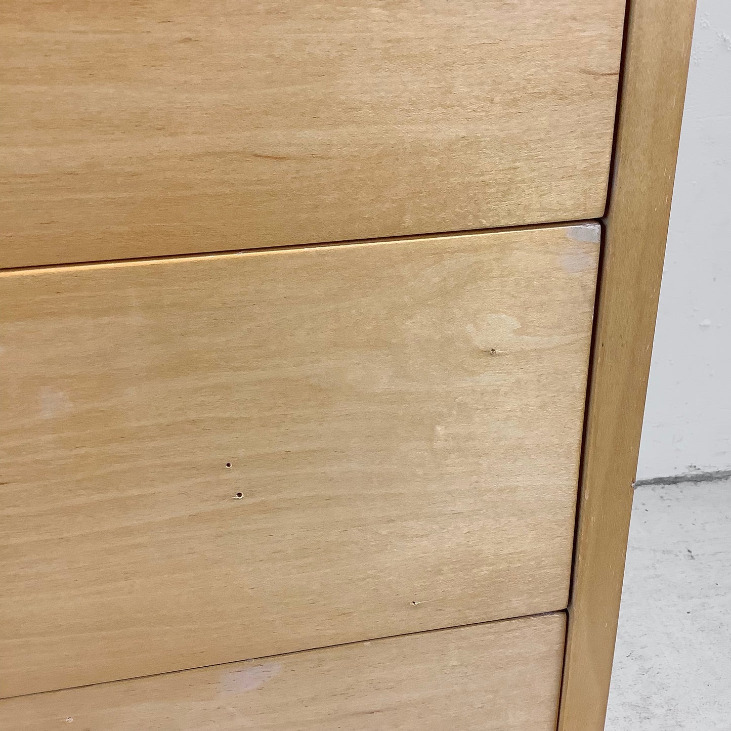Petite Four Drawer Dresser with Chrome Handles