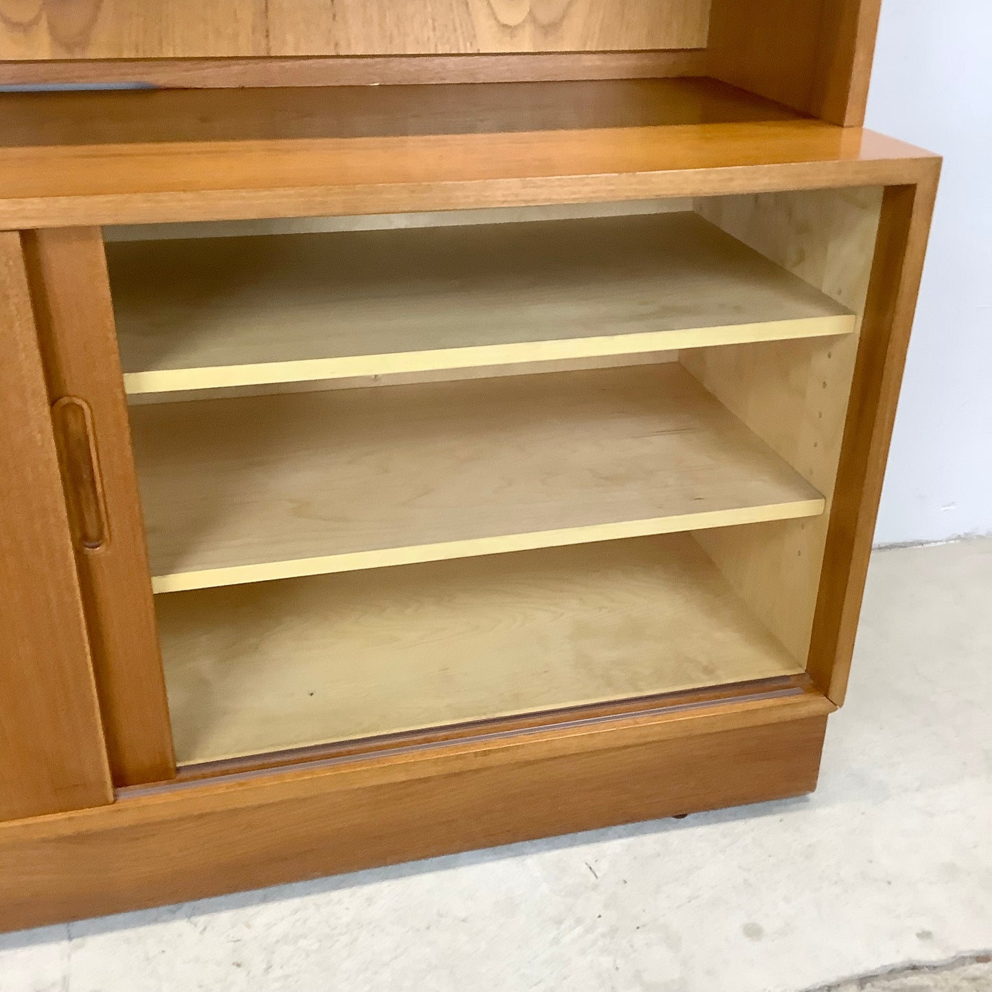 Scandinavian Modern Teak Bookcase With Cabinet by Poul Hundevad