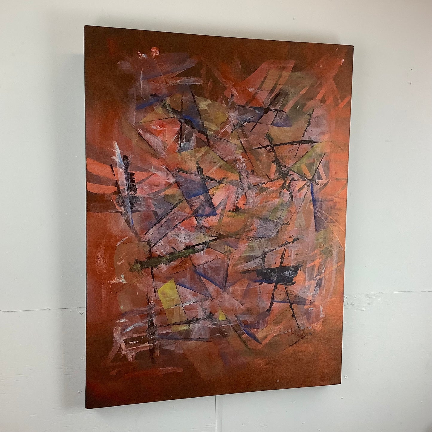 Contemporary Modern Abstract Painting by J.Schwabb