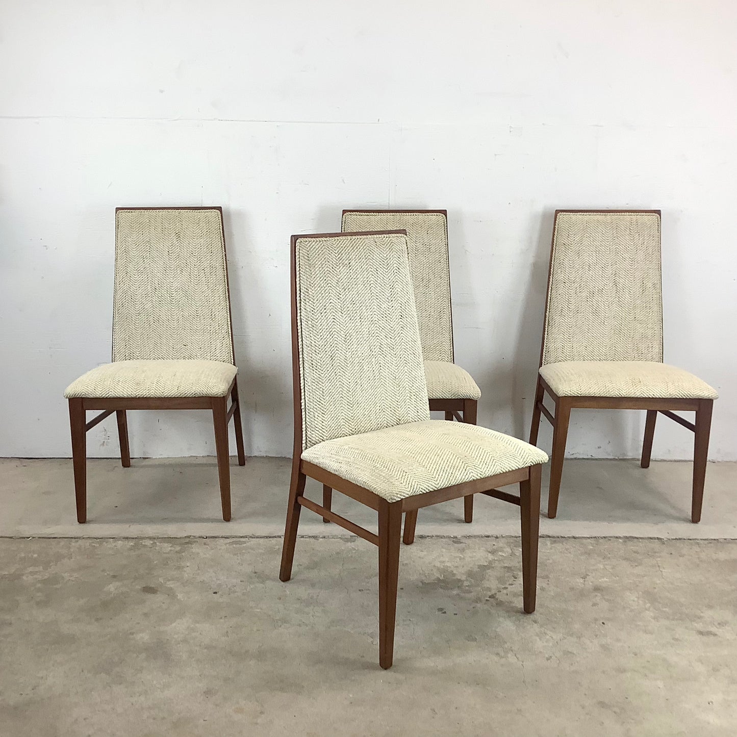 Mid-Century Highback Dining Chairs by Dillingham