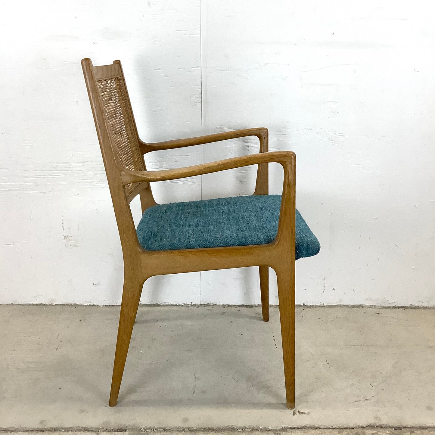 Vintage Mid-Century Cane Back Armchair