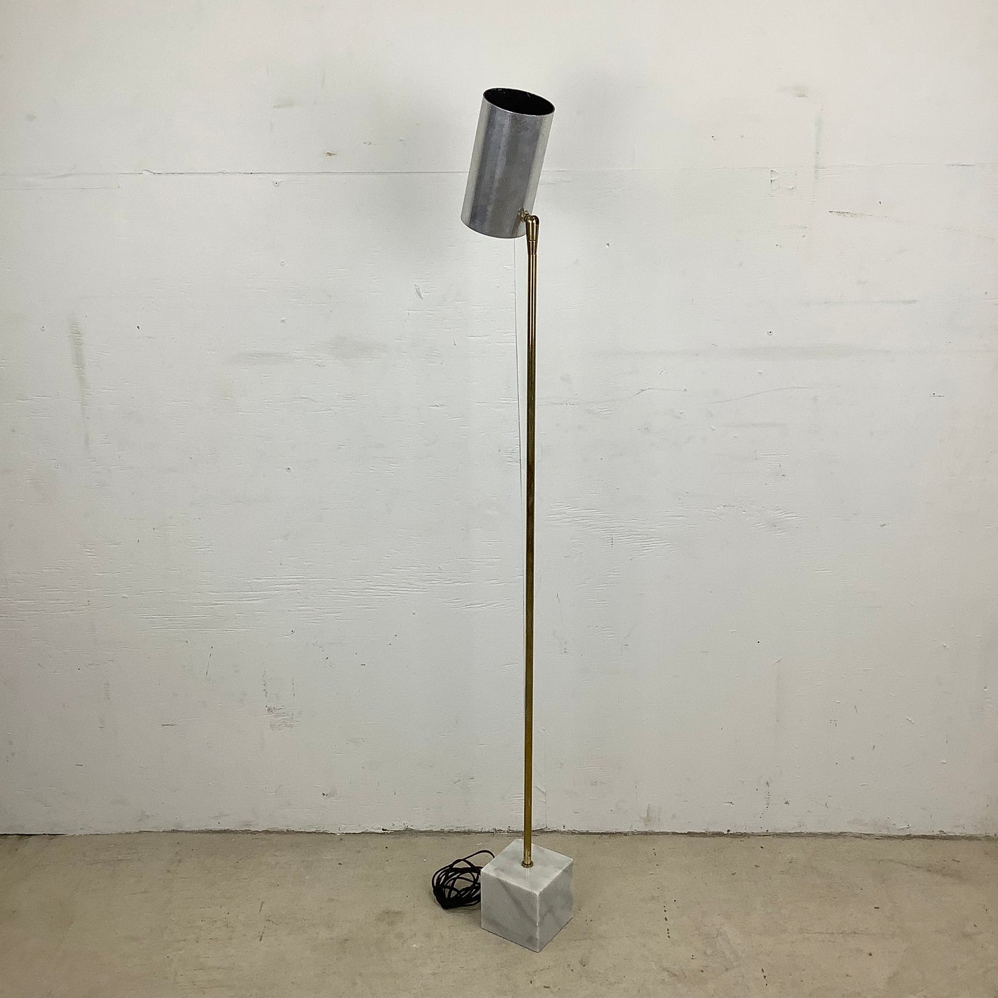 Vintage Marble Base Floor Lamp Attr. Robert Sonneman for George Kovacs