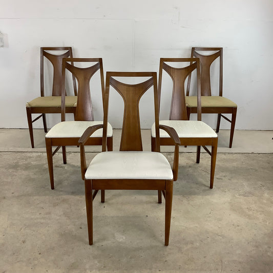 Mid-Century Kent Coffey Dining Chairs "Perspecta" Line- Set of Five