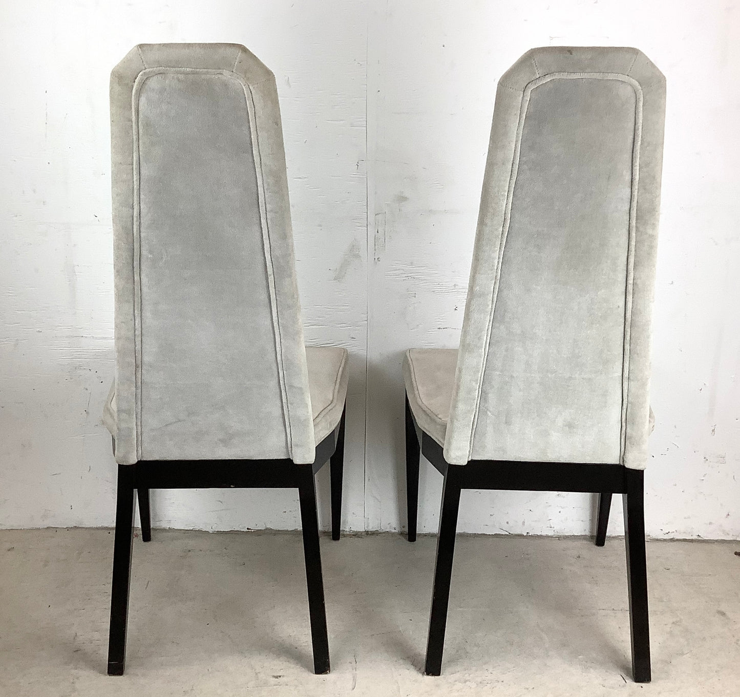 Mid-Century High Back Dining Chairs- four