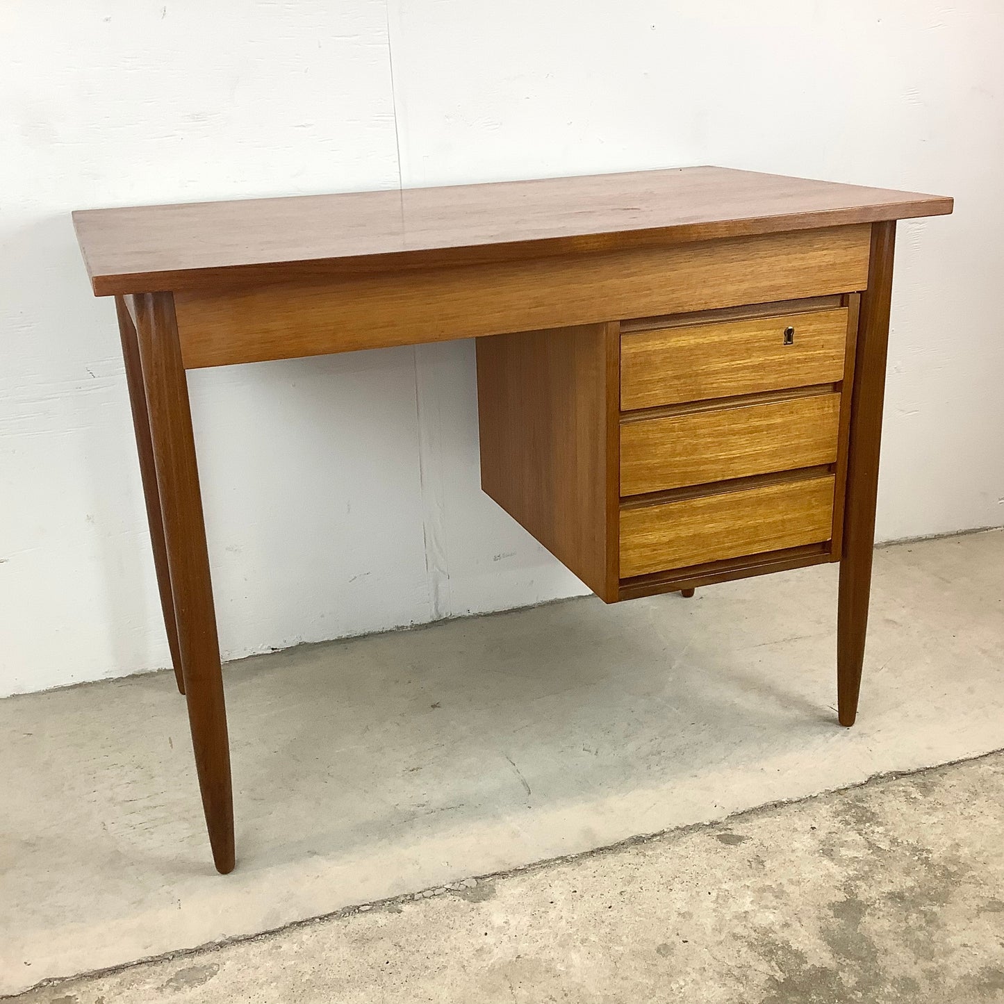 Scandinavian Modern Teak Writing Desk