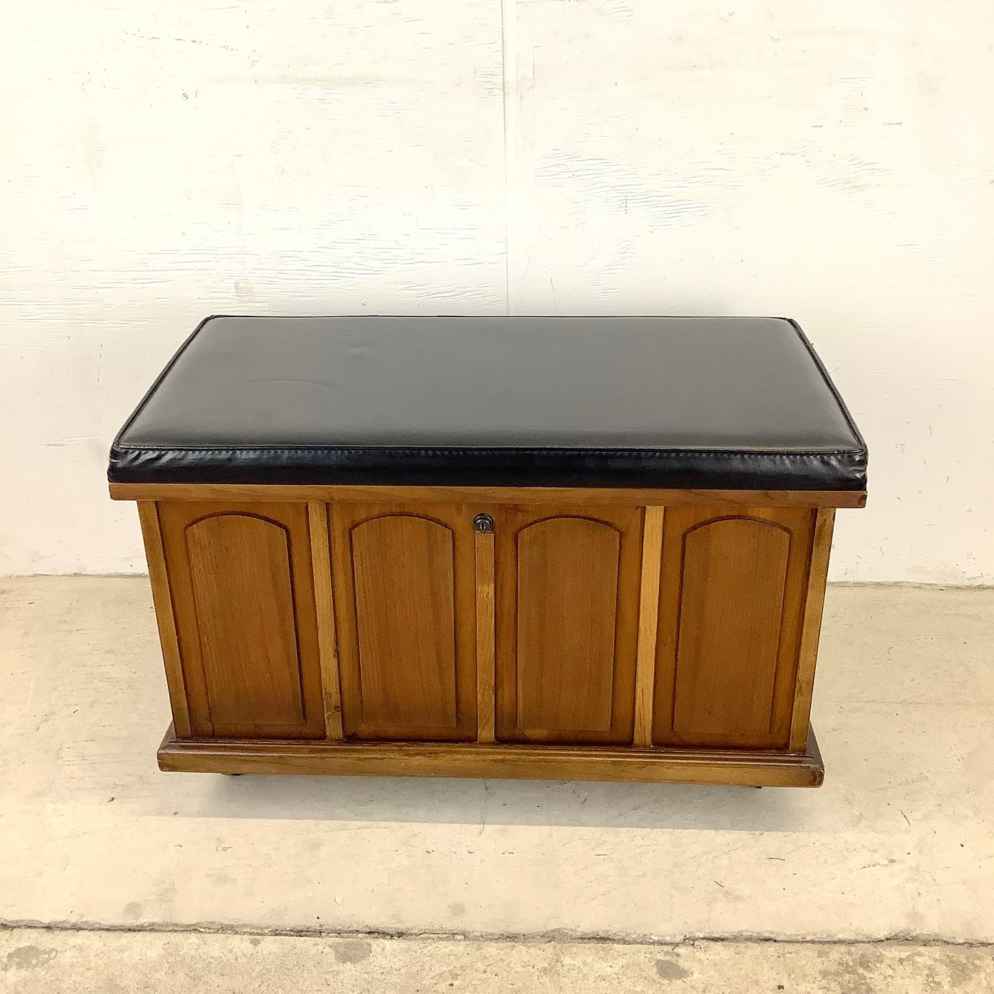 Mid-Century Modern Record Storage Bench from Lane Furniture