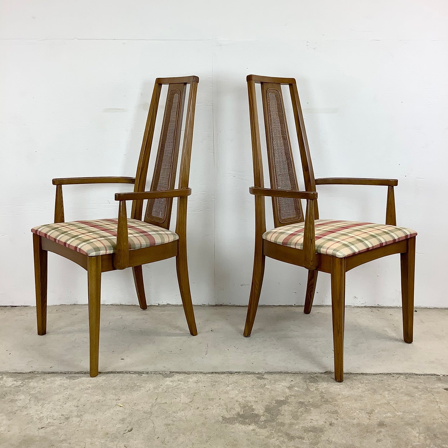 Mid-Century Modern Highback Dining Chairs - Set of Six