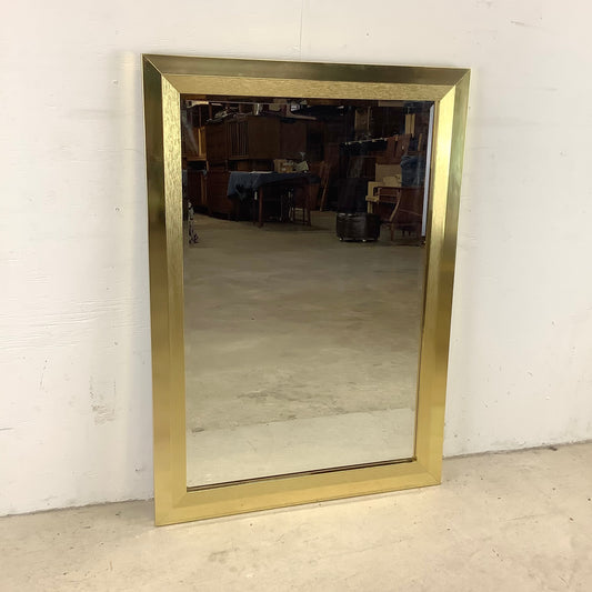 Vintage Modern Brass Frame Mirror