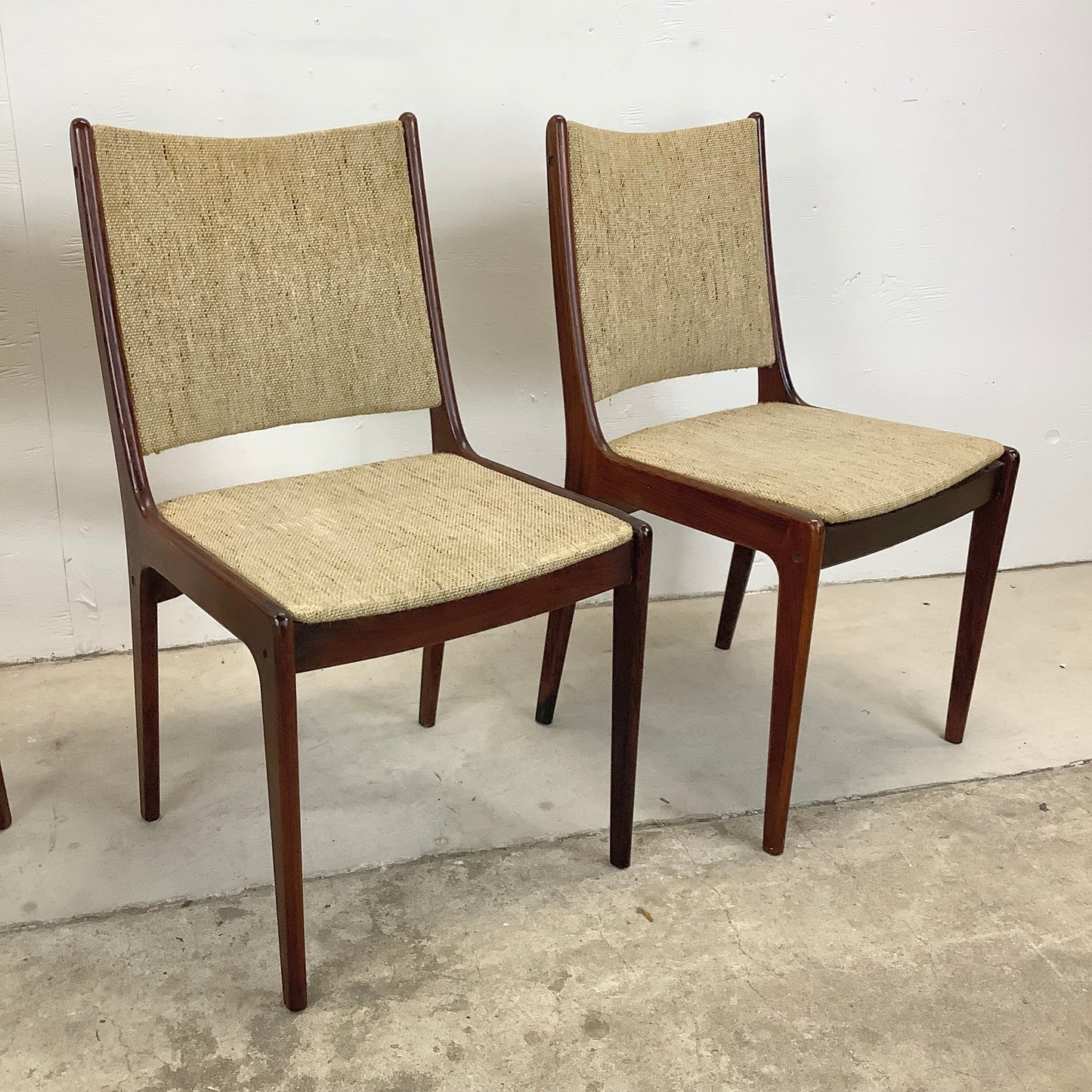 Vintage Modern Rosewood Dining Chairs- Set of Four