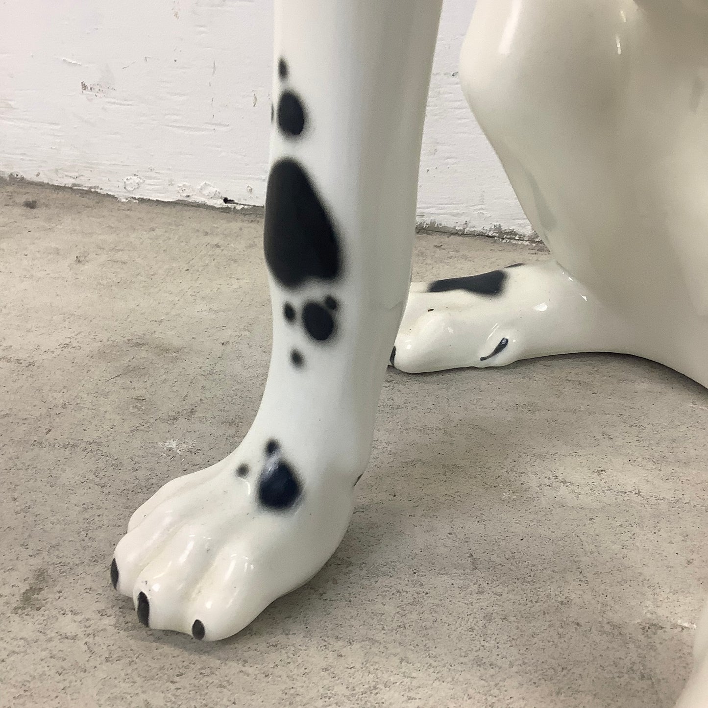Vintage Hand-Painted Great Dane Dog Ceramic Statue