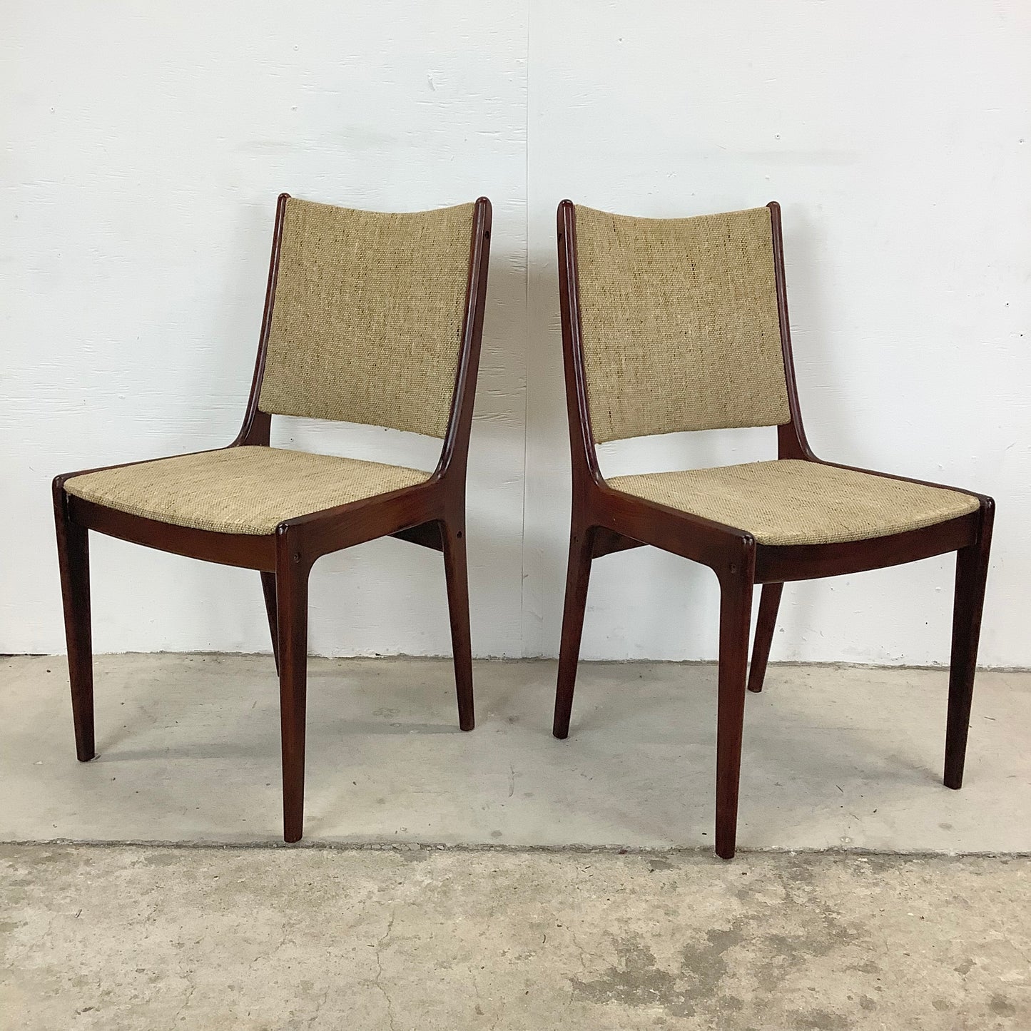 Vintage Modern Rosewood Dining Chairs- Set of Four