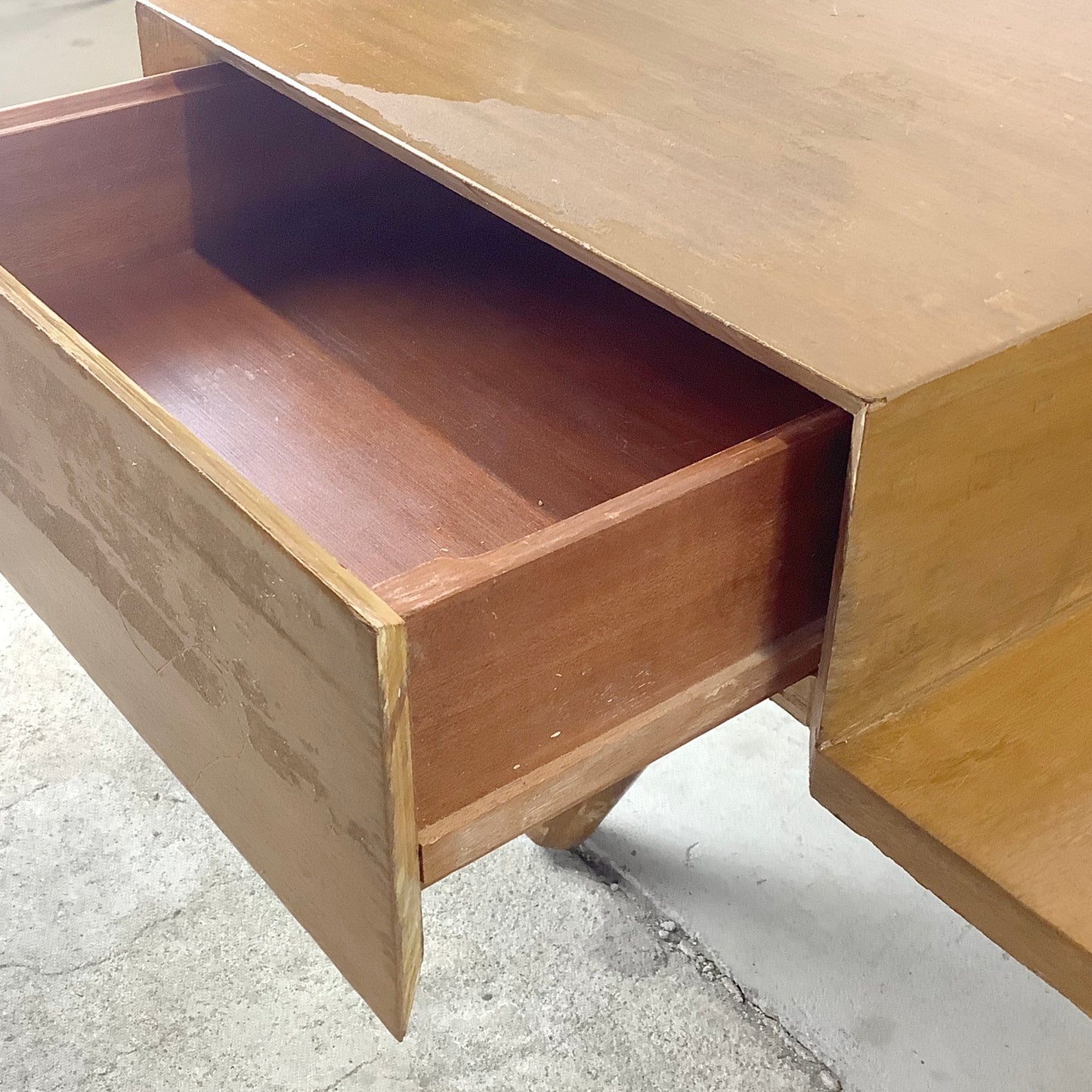 Mid-Century Two-Tier Coffee Table With Drawers