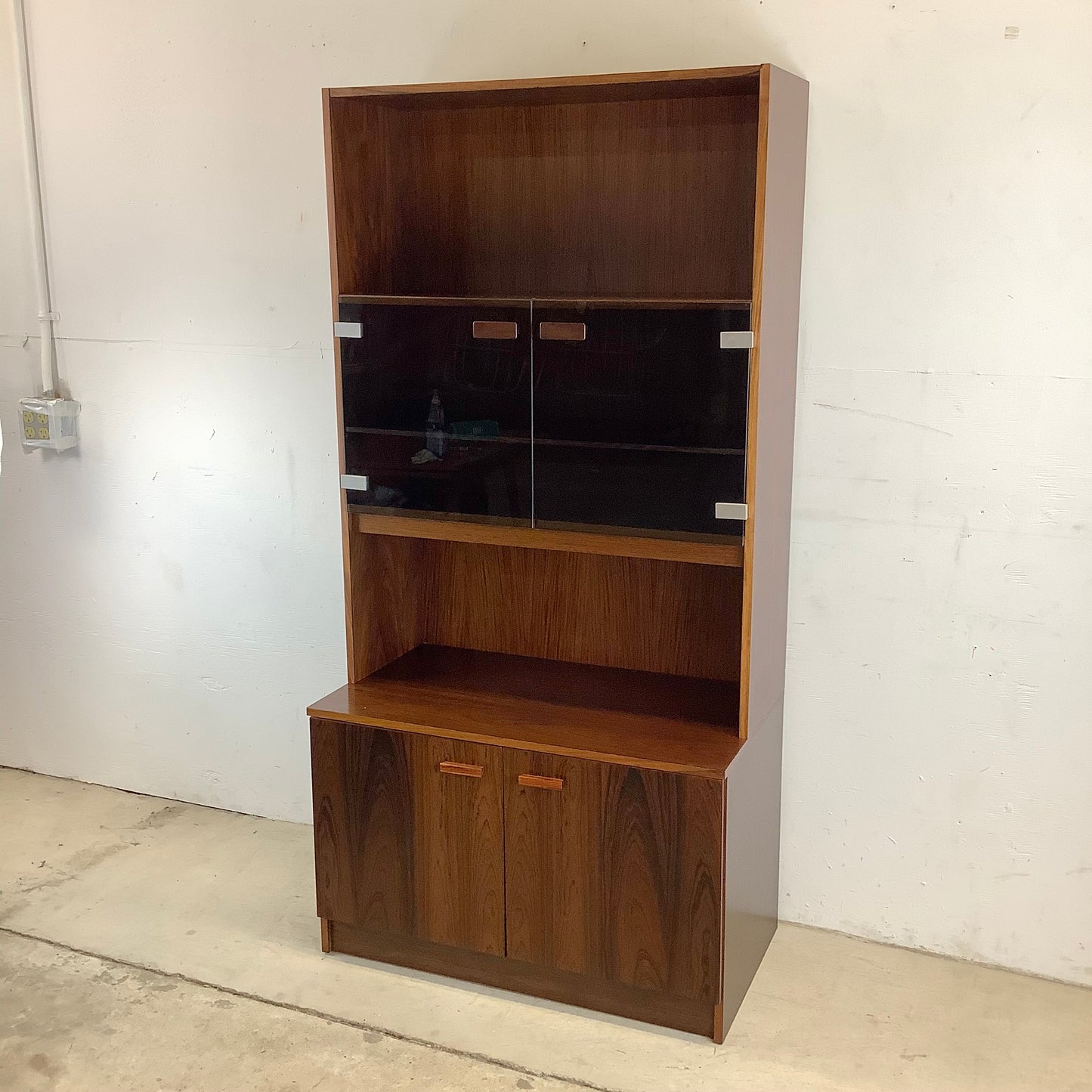 Scandinavian Modern Rosewood Bar Cabinet or Bookshelf