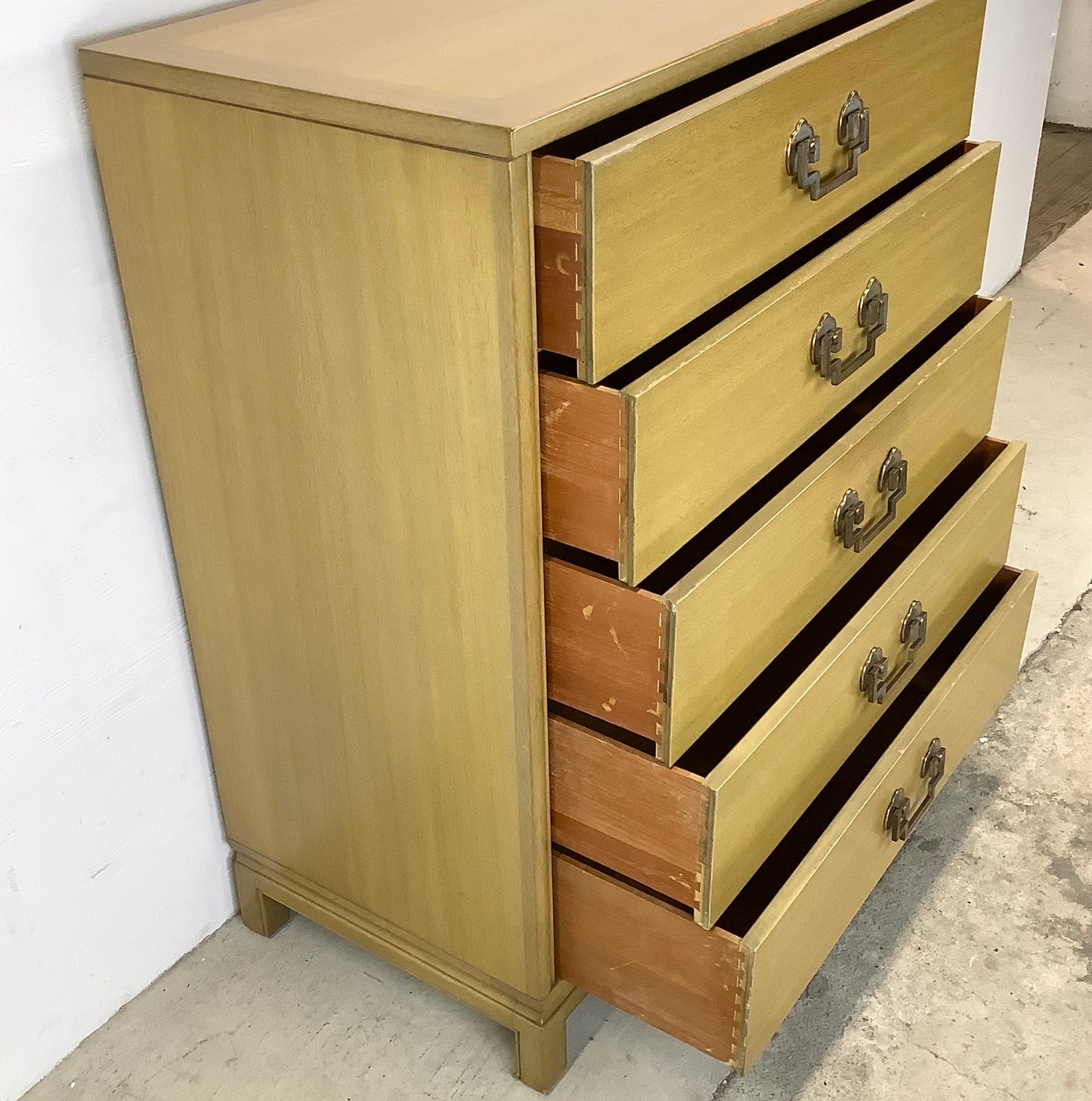 Mid-Century Five Drawer Highboy Dresser