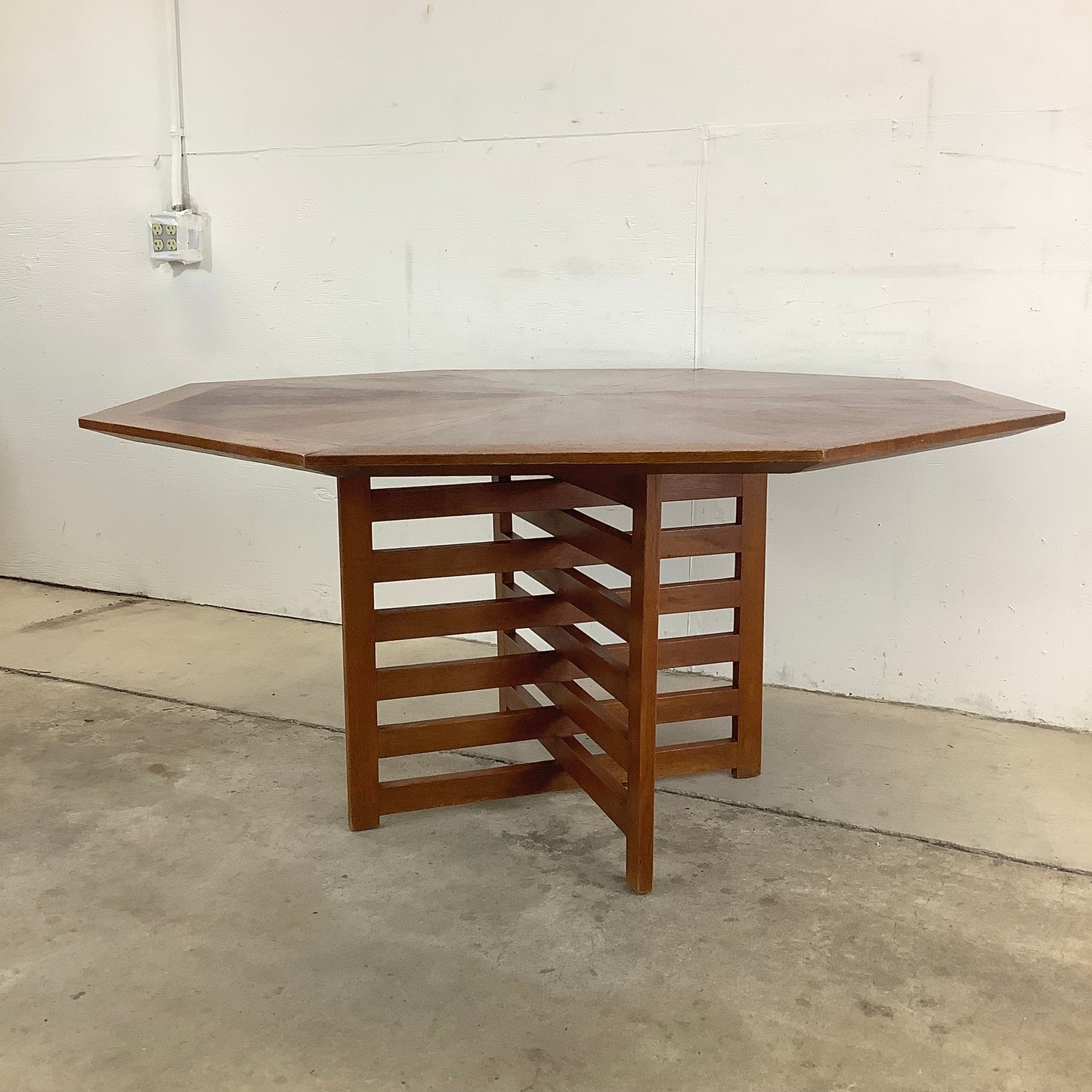Mid-Century Geometric Game or Dining Table- Harvey Probber
