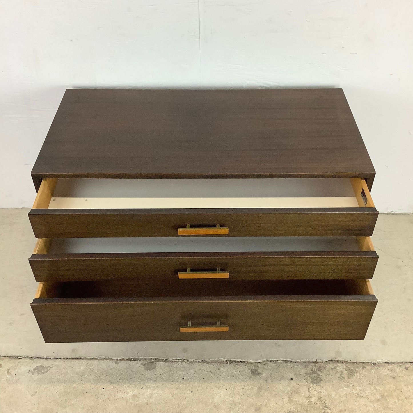 Mid-Century Three Drawer Nightstand or Chest by Harvey Probber