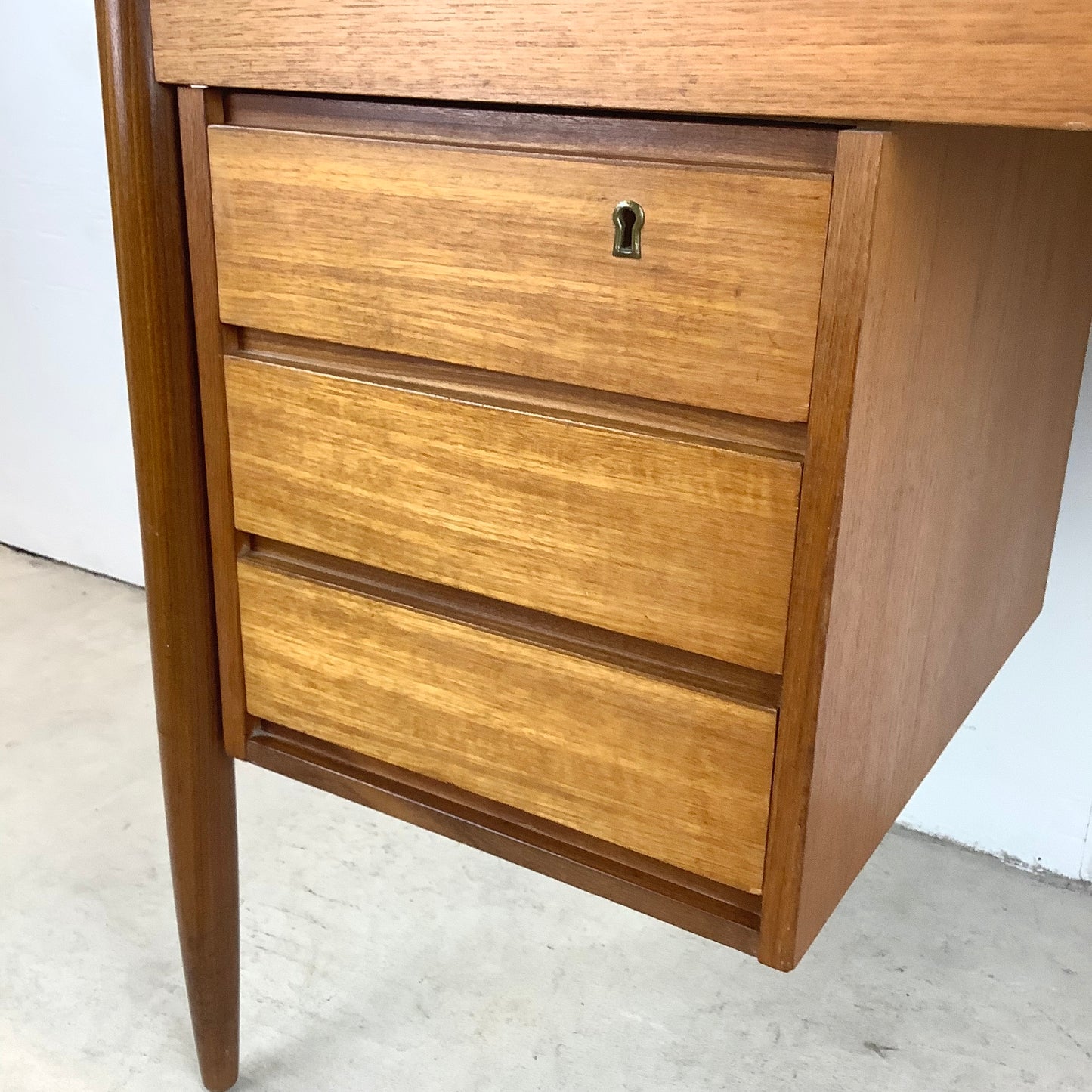 Scandinavian Modern Teak Writing Desk