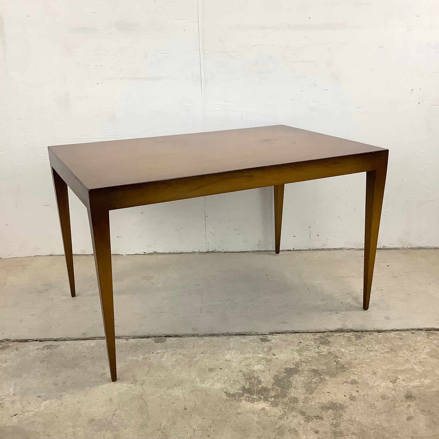 Mid-Century Tall Wooden End Table