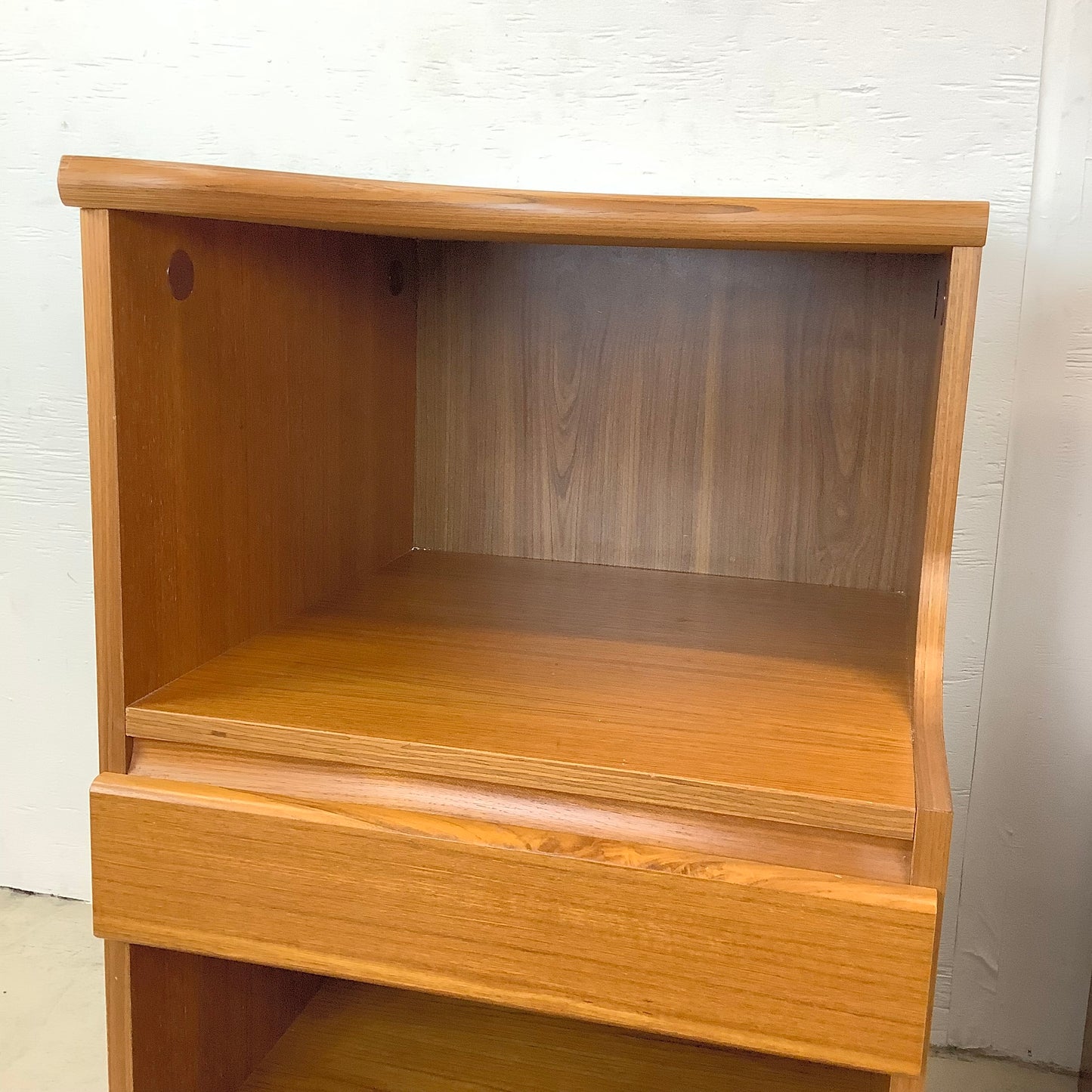 Pair Vintage Modern Teak Nightstands