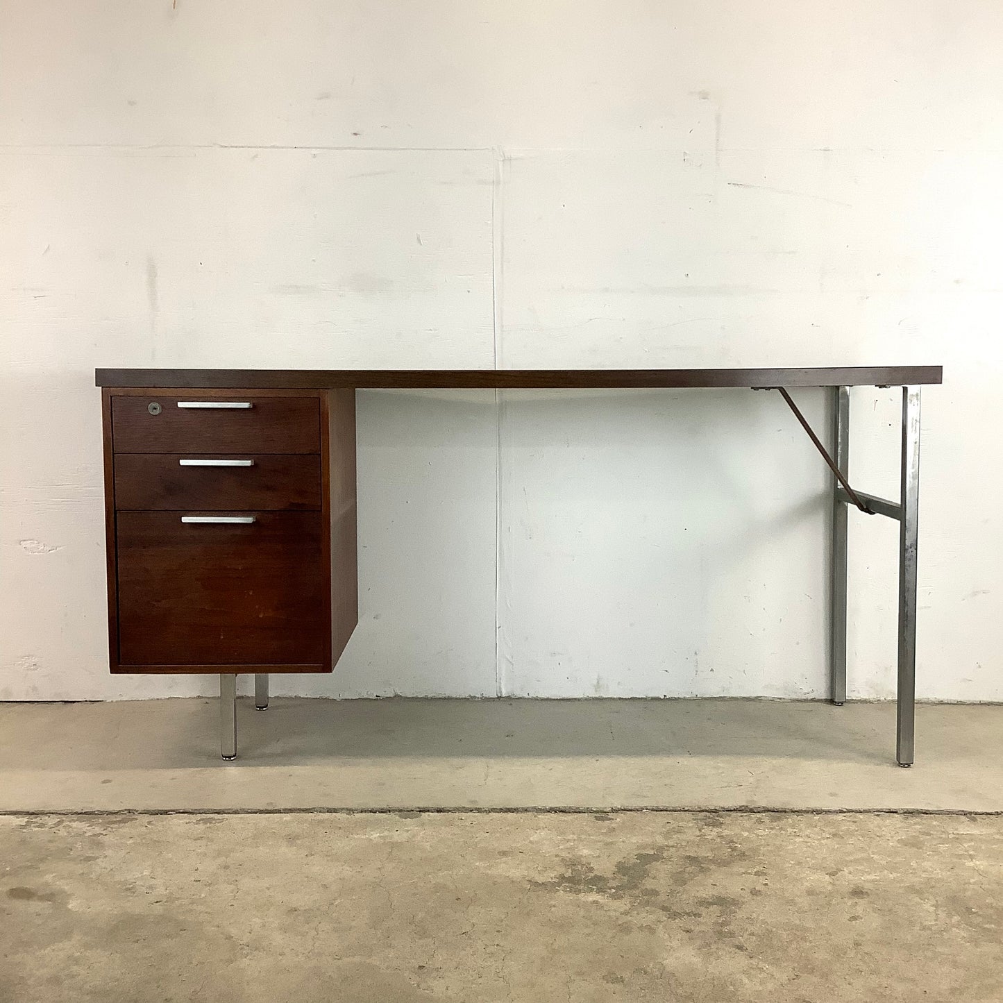 Long Mid-Century Writing Desk