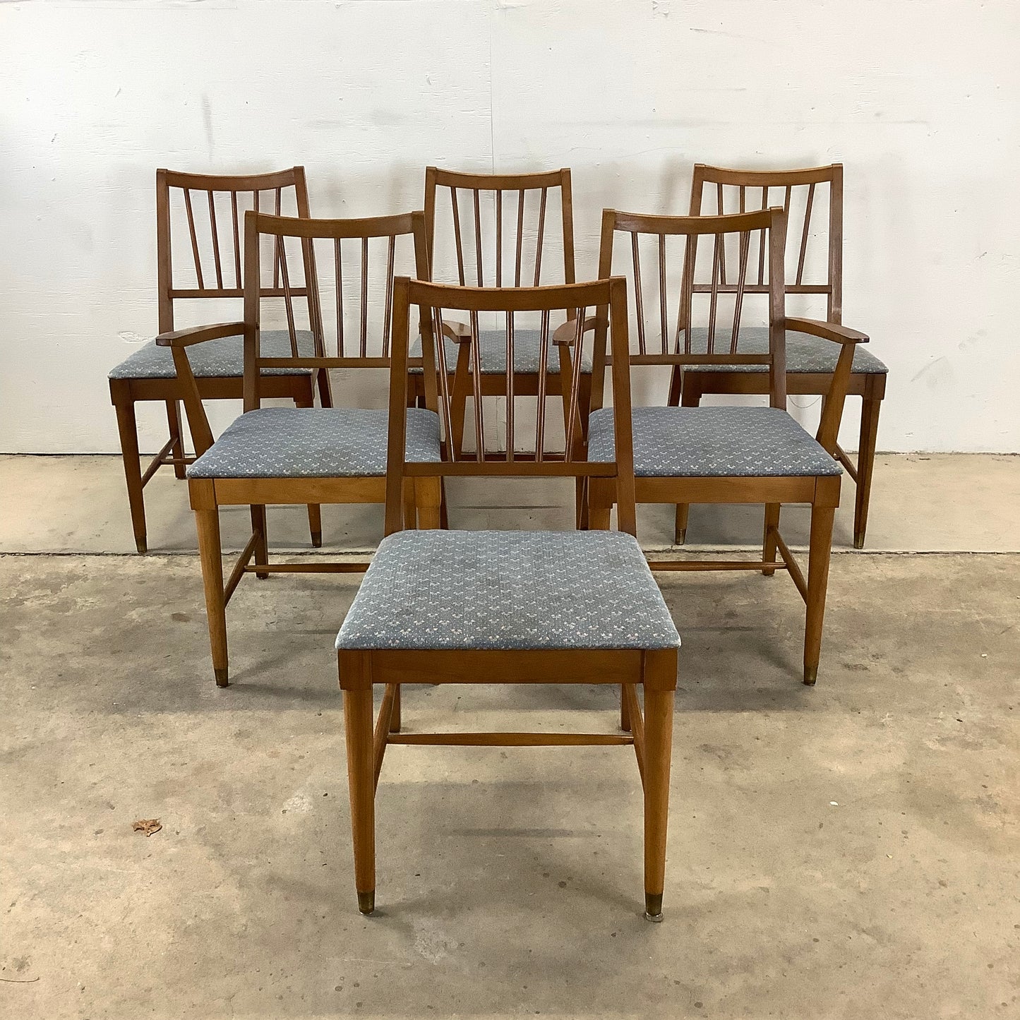 Mid-Century Modern Dining Chairs- Set of Six